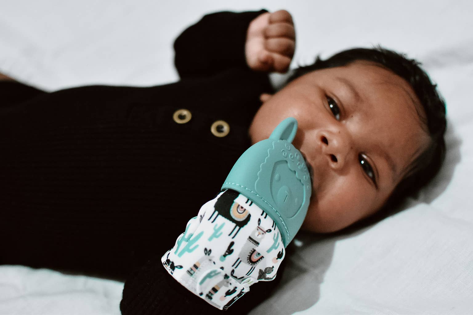 Highland Cow Itzy Mitt™ Silicone Teething Mitts
