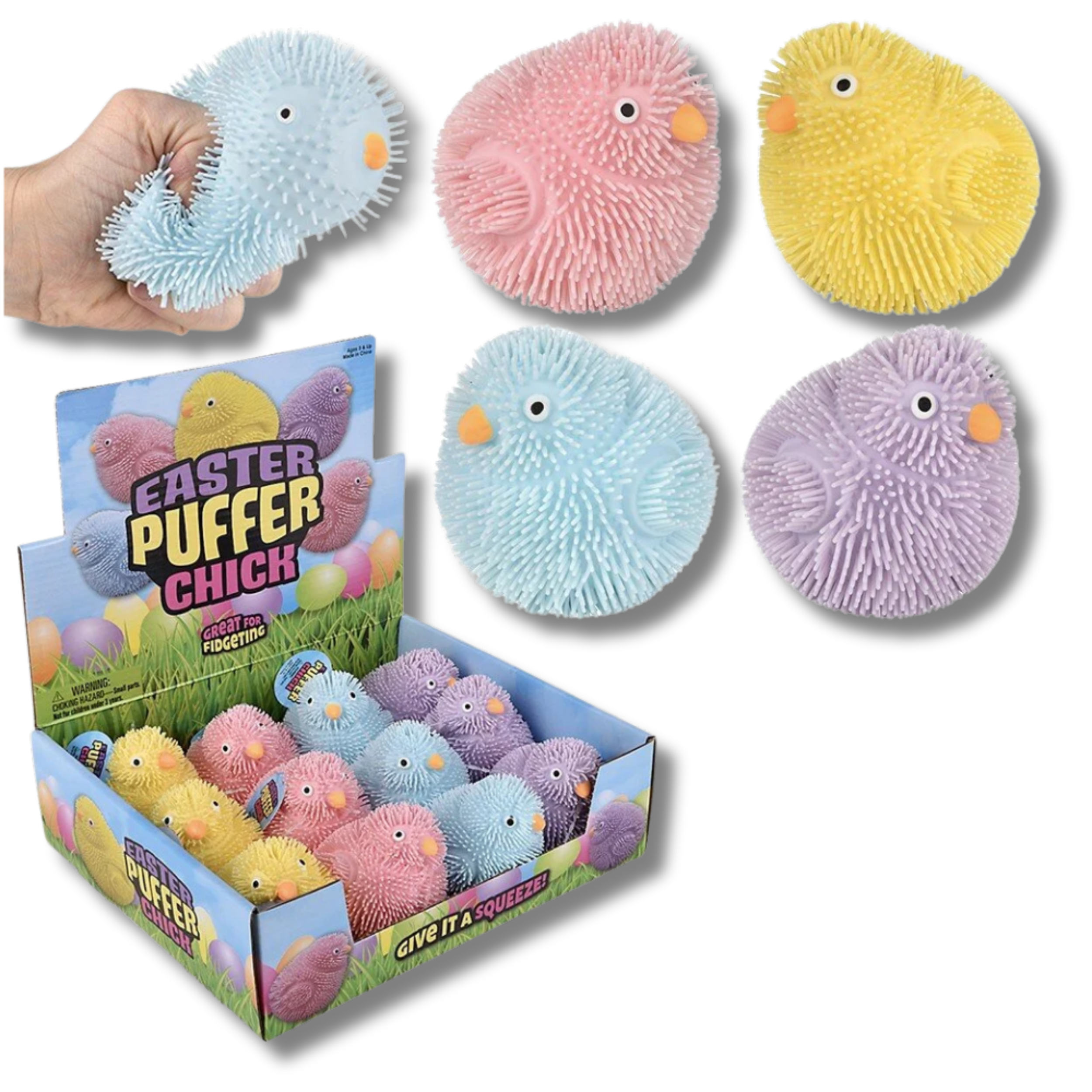 Soft Puffer Chick Squeeze Toy