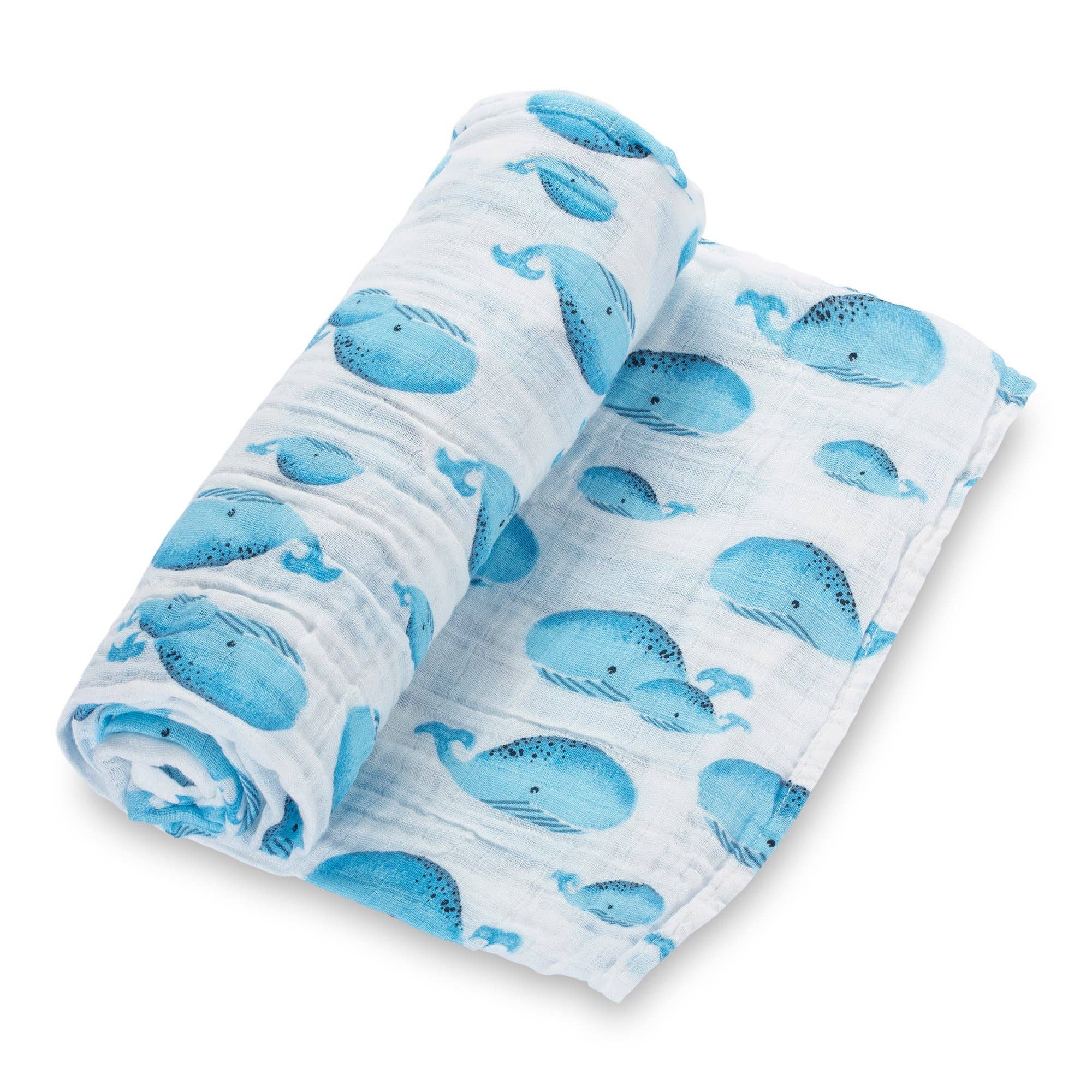 Whale, Whale, Whale Muslin Swaddle