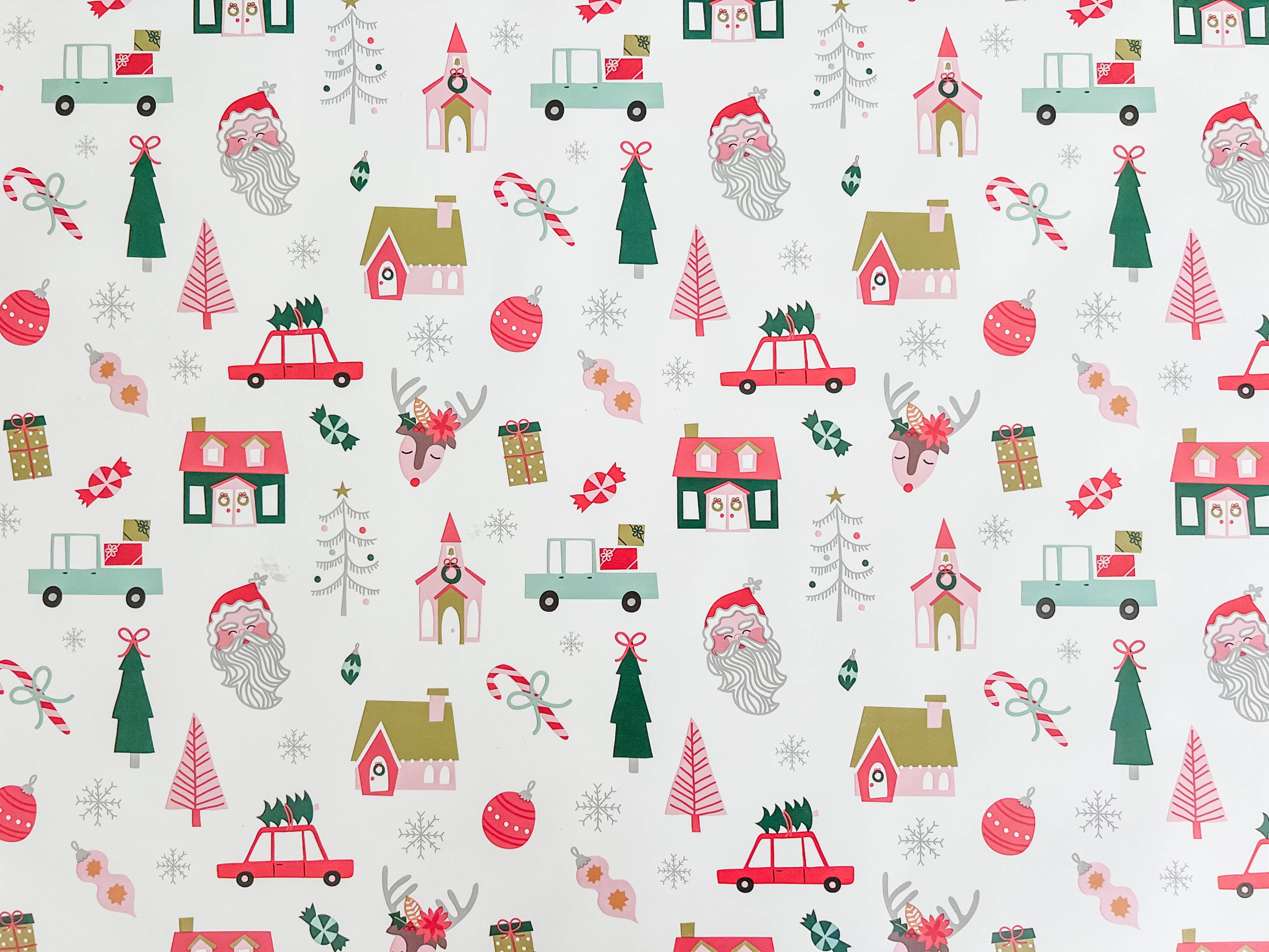 Jolly Christmas Wrapping Paper Roll