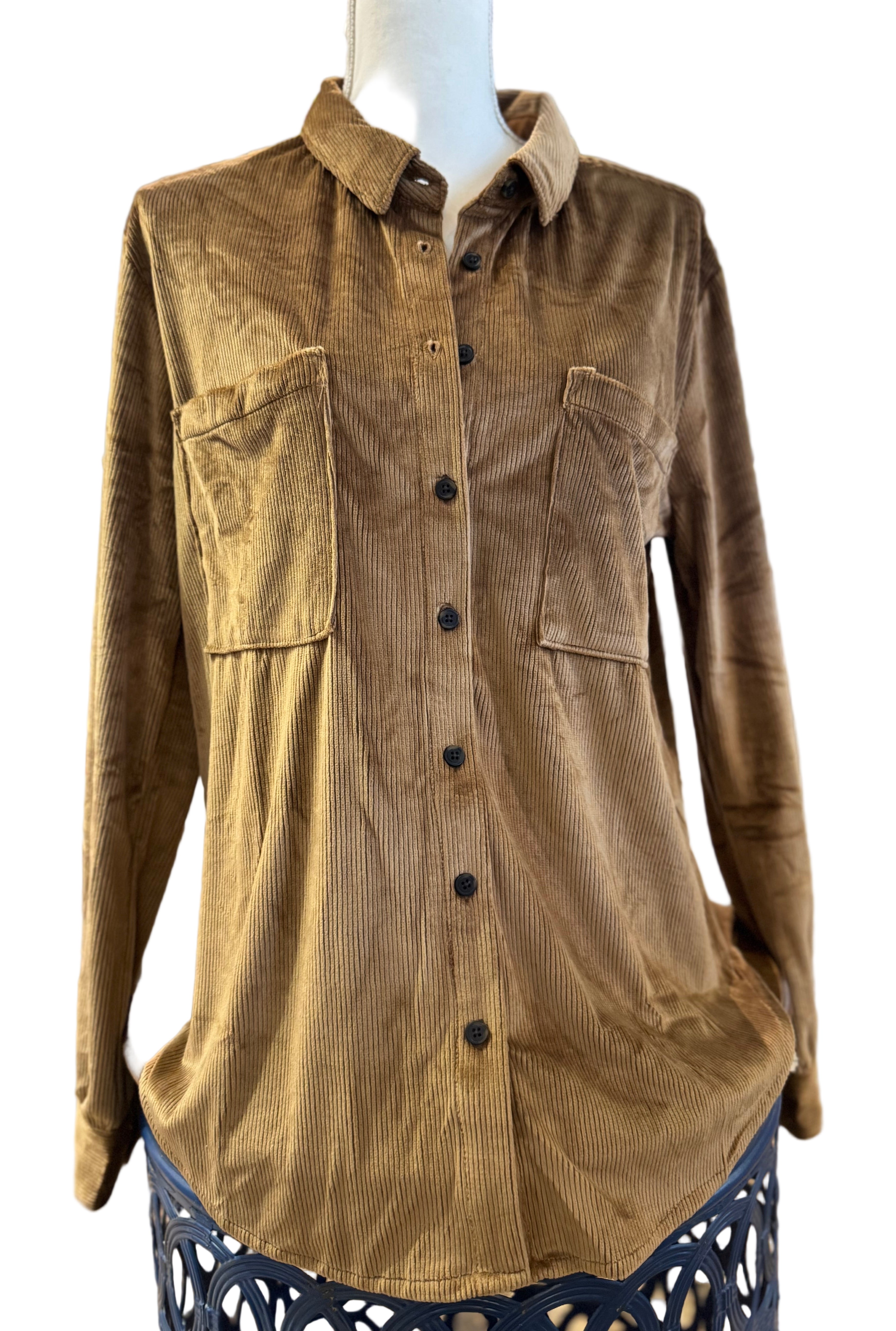 Brown Maeve Corduroy Shirt