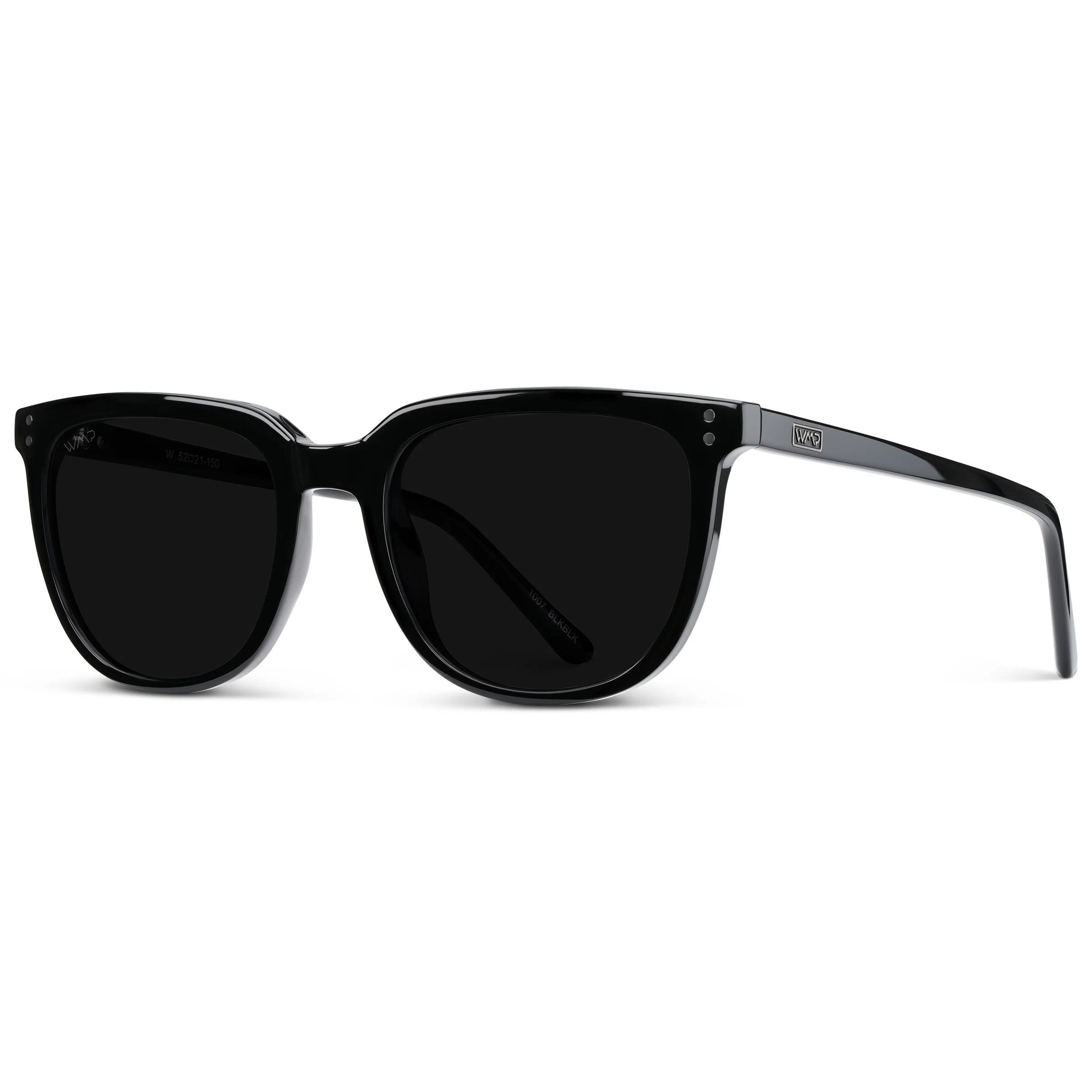 Abner Sunglasses in Black/Triple Black