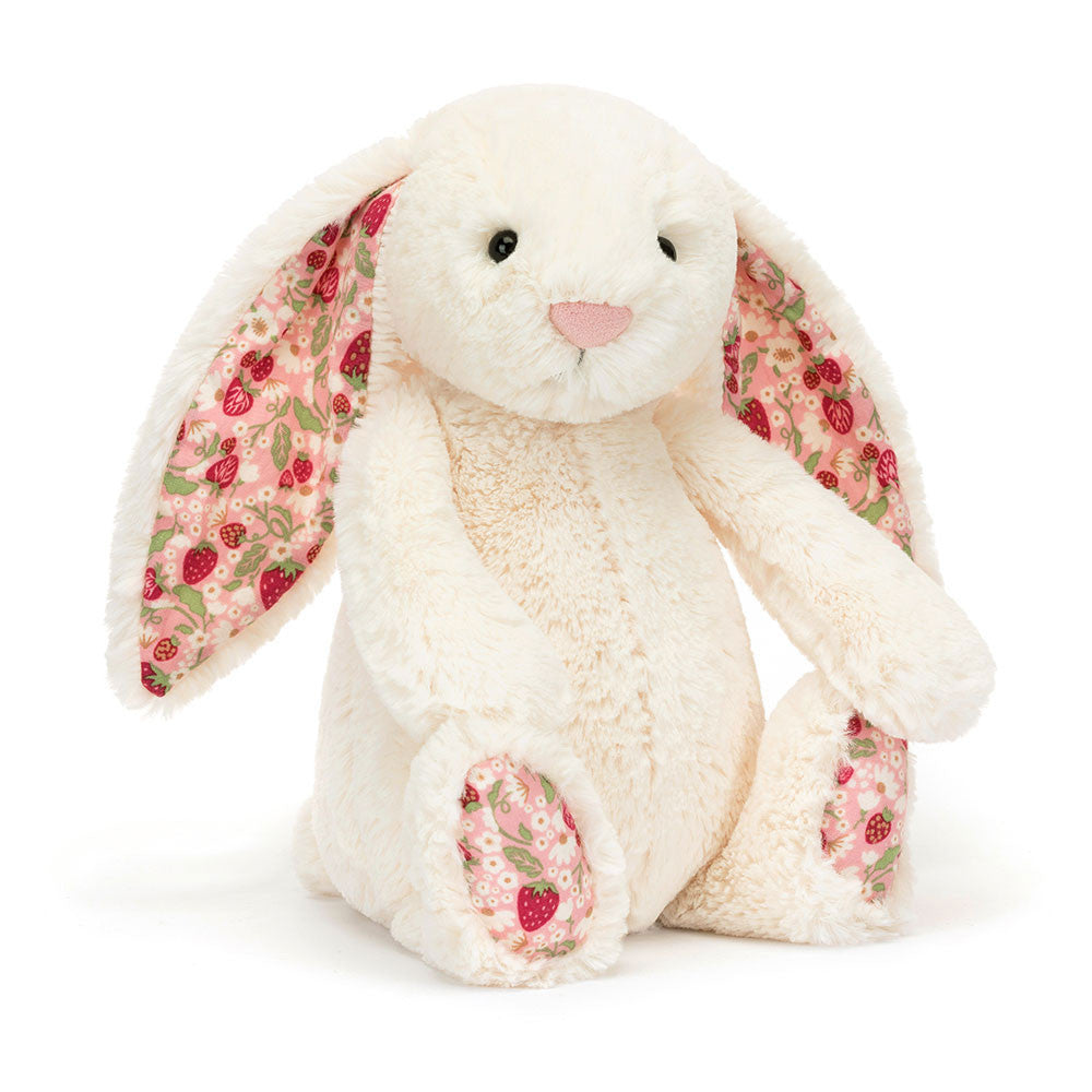 Medium Blossom Cream "Berry" Bunny