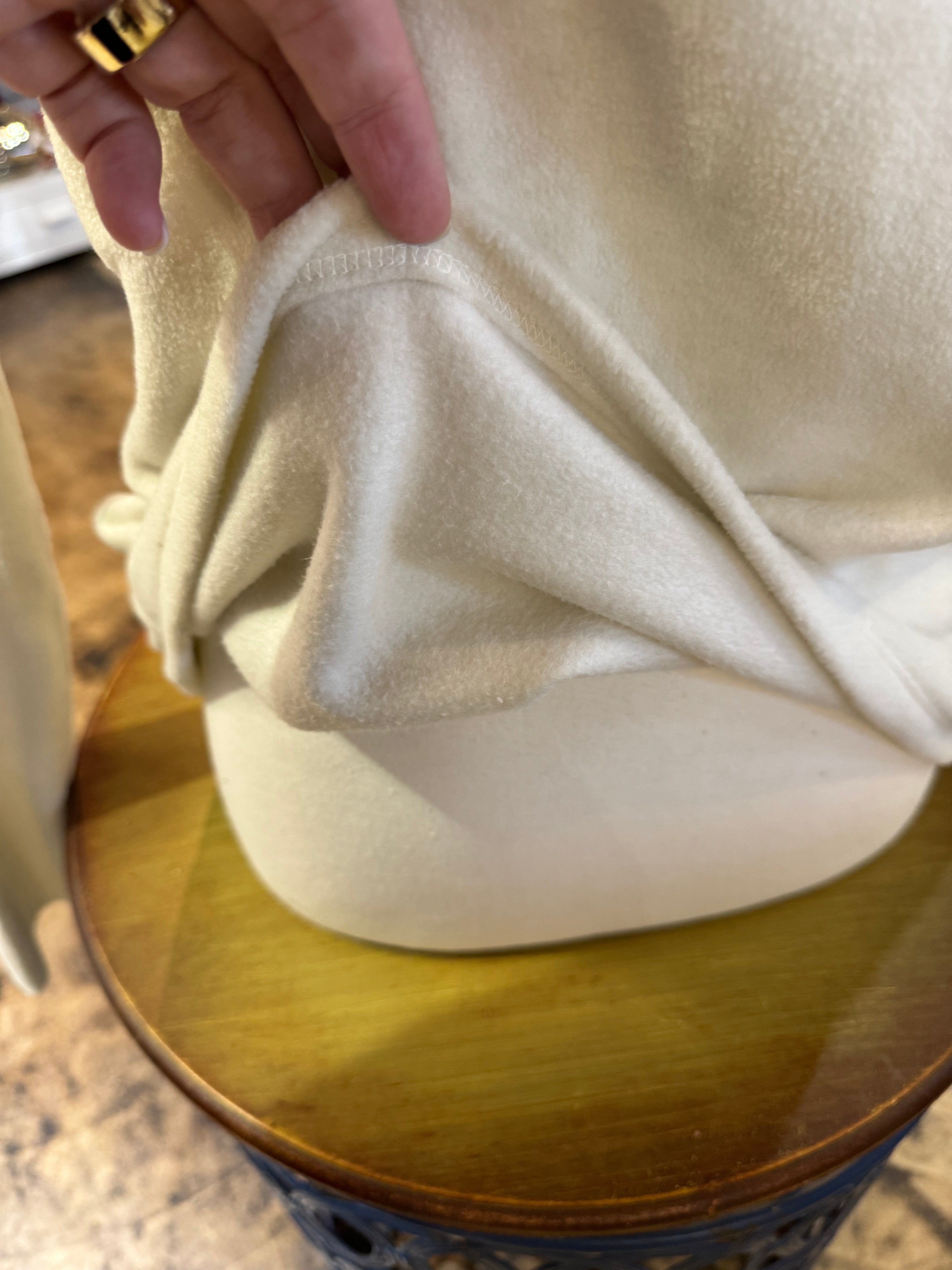 Cloud Fleece Crew in Soft White