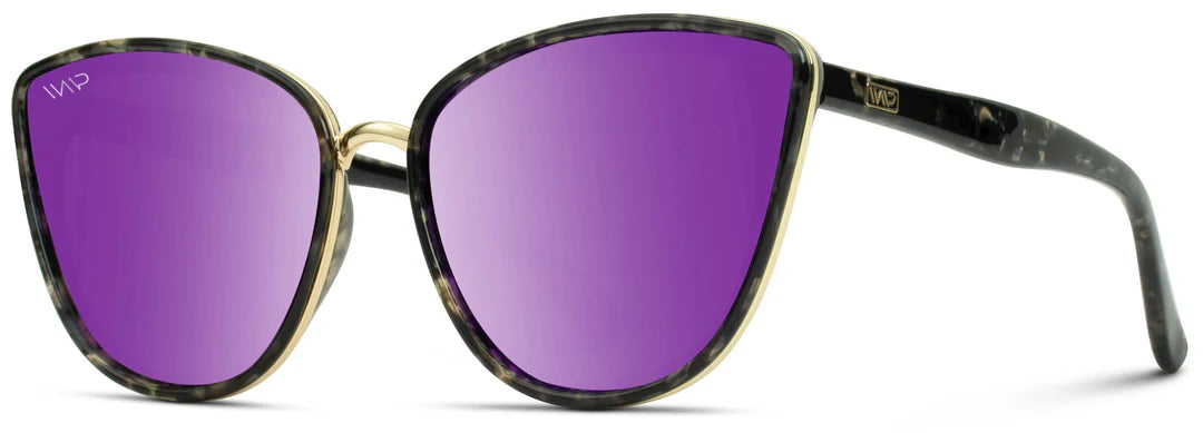 Aria Sunglasses in Tortoise/Mirror Purple