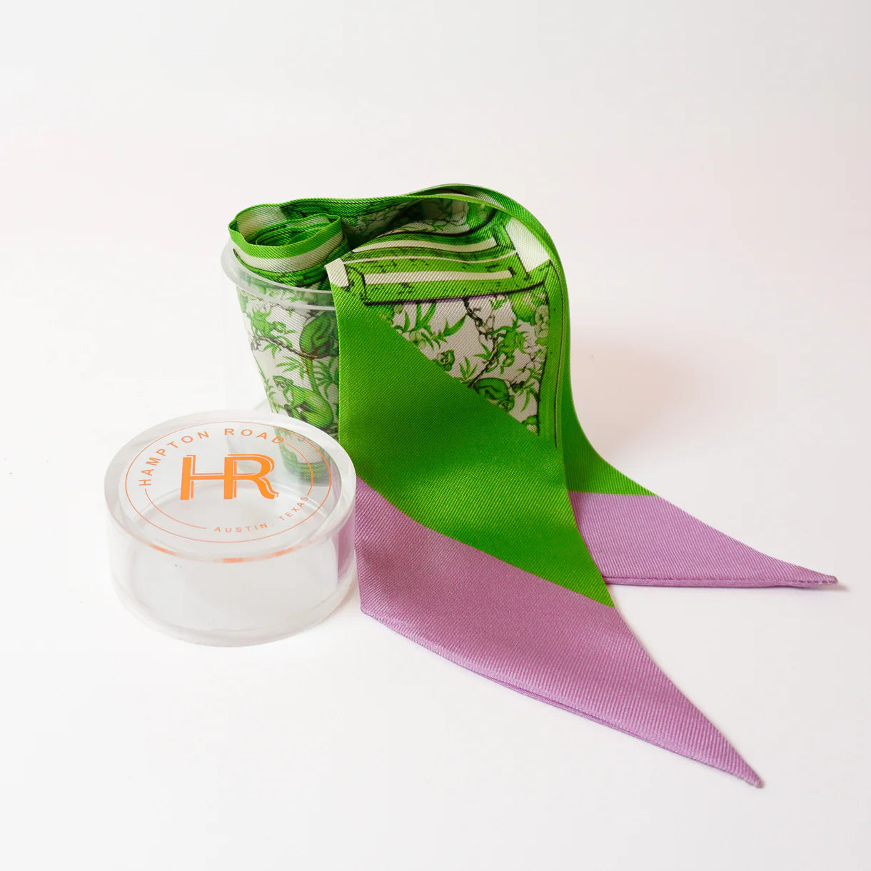 Green Chinoiserie Monkeys Twilly Set