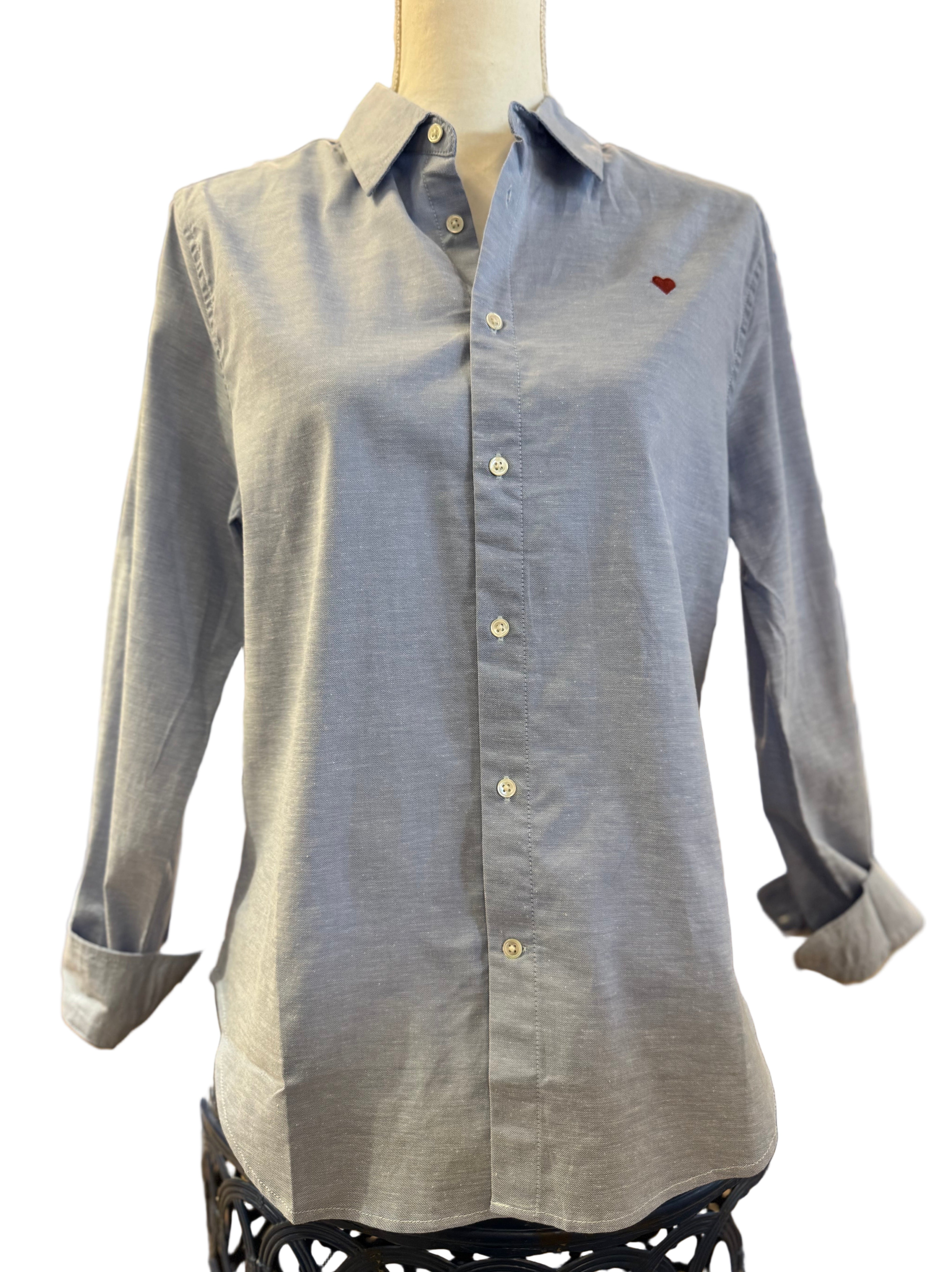 Chambray Dylan Heart Oxford