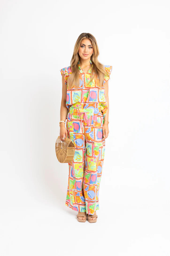 Fruit Gauze Smock Pant