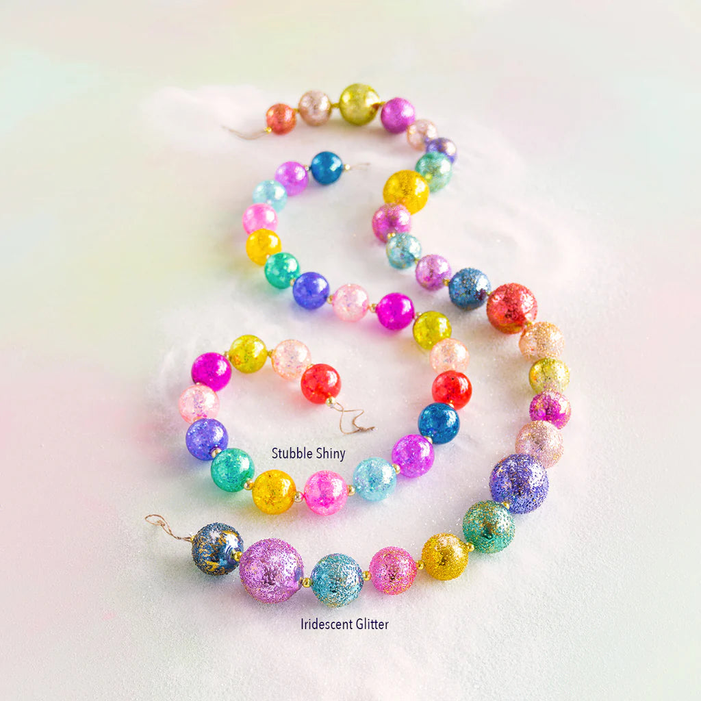 Rainbow Sparkle Ball Garland