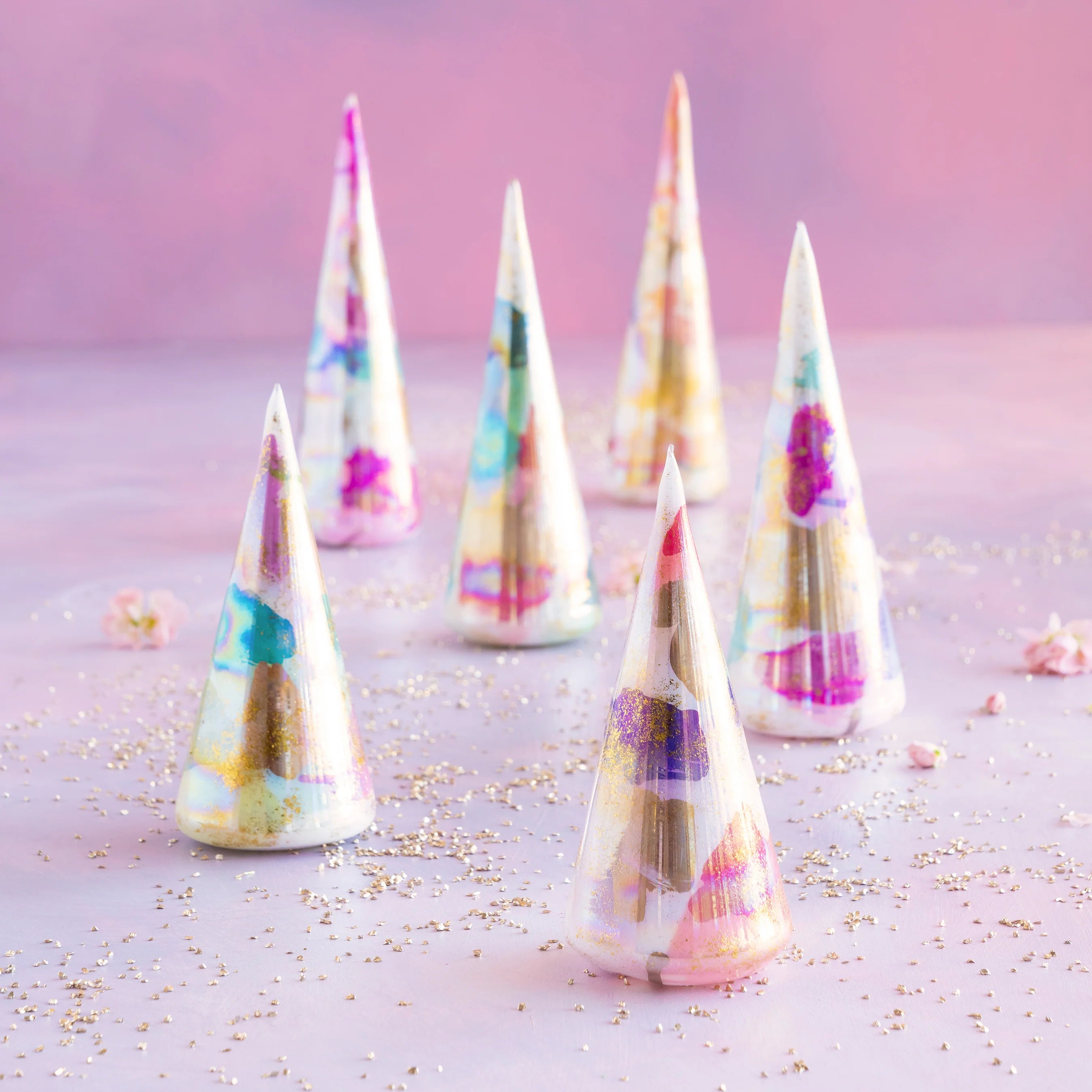 Color Couture Cone Trees