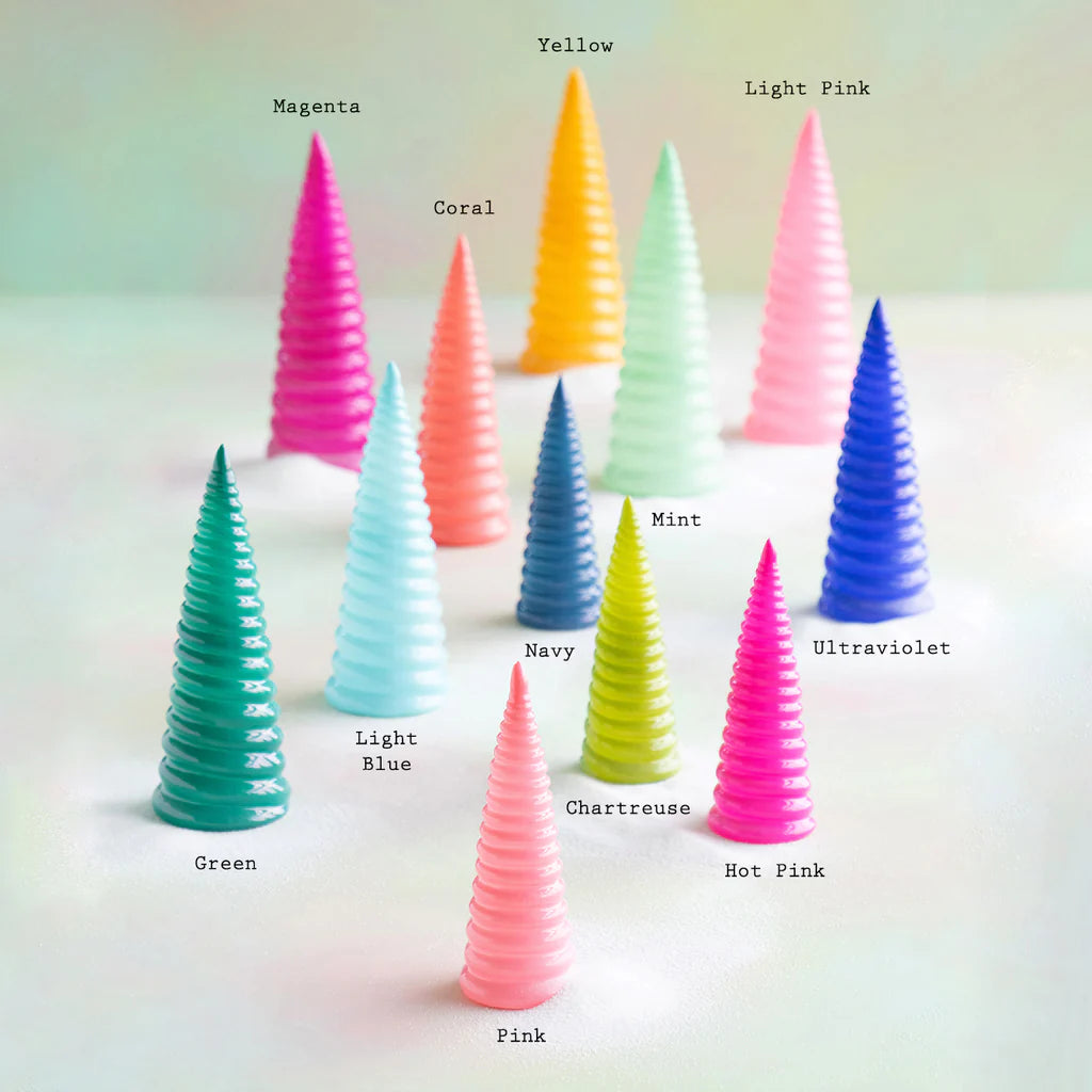 Sugar Swirl Cone Trees by Glitterville