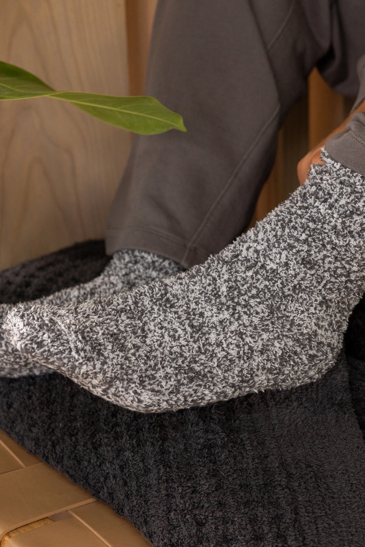 CozyChic® Heathered Socks - Charcoal