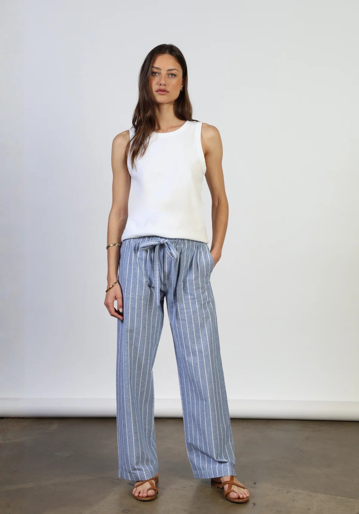 Denim Stripe Bree Pant