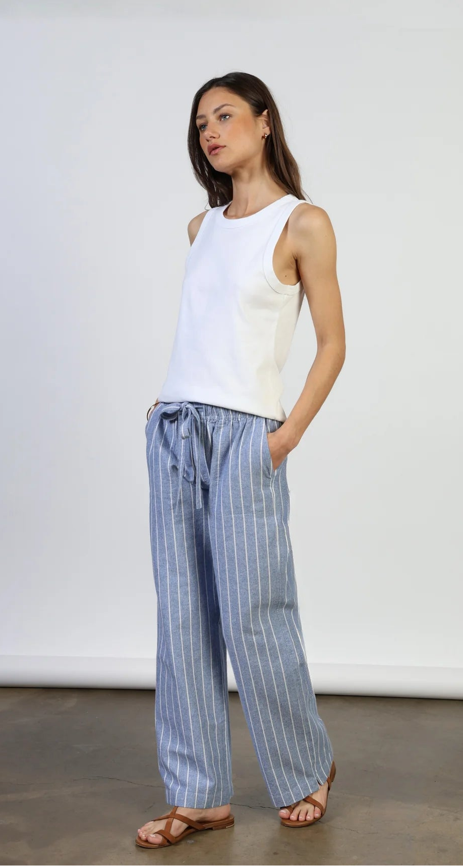 Denim Stripe Bree Pant