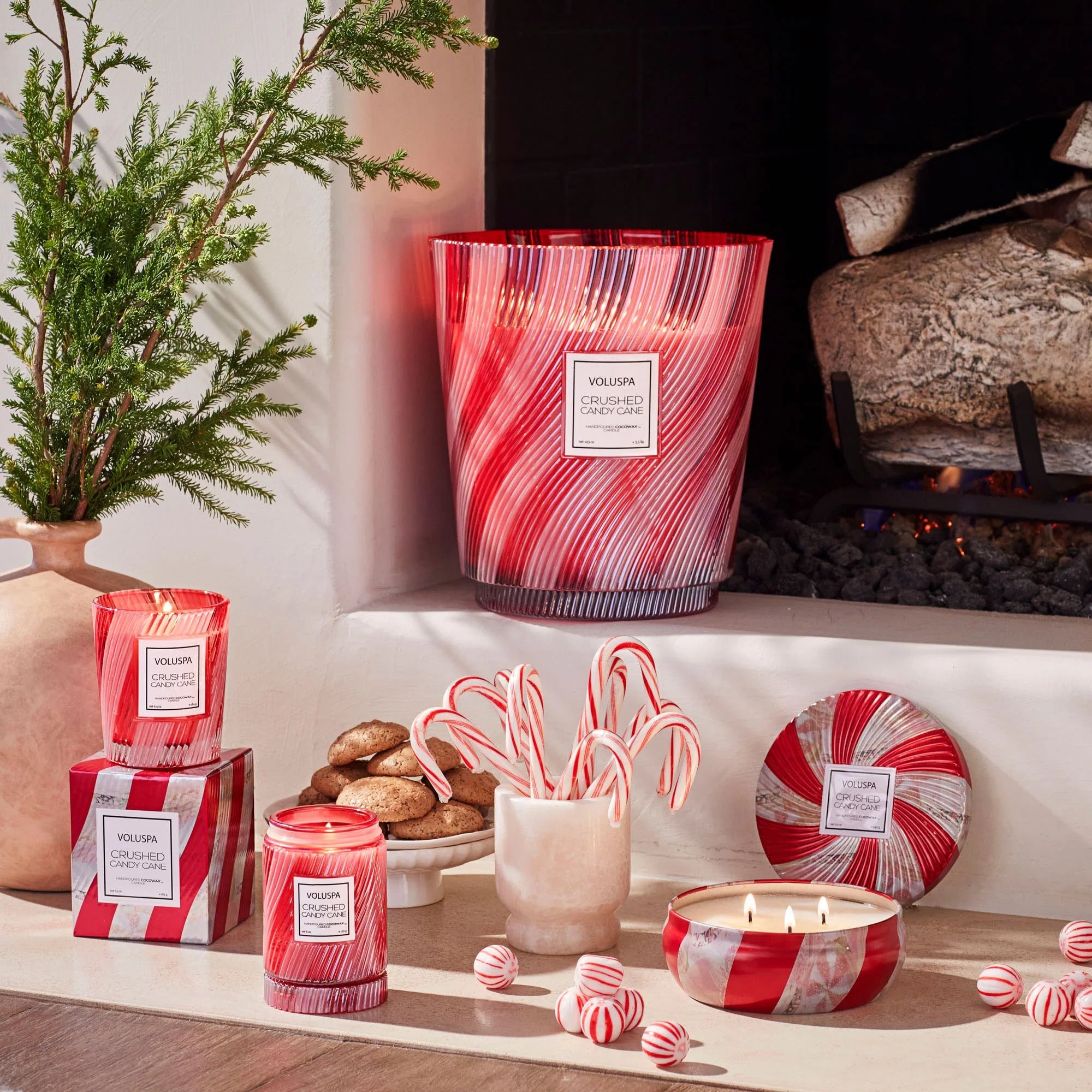 Crushed Candy Cane 6.5oz Classic Candle