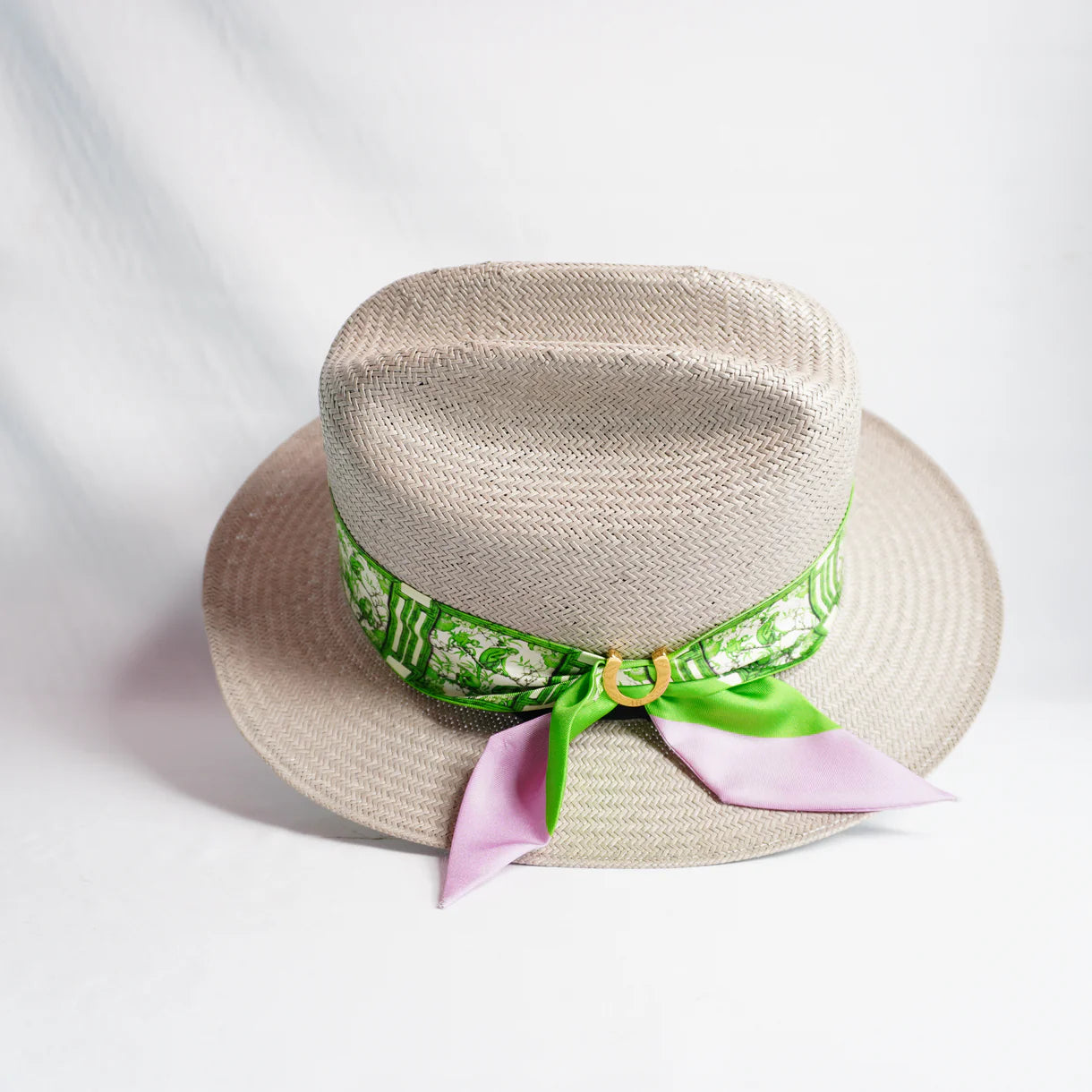 Green Chinoiserie Monkeys Twilly Set