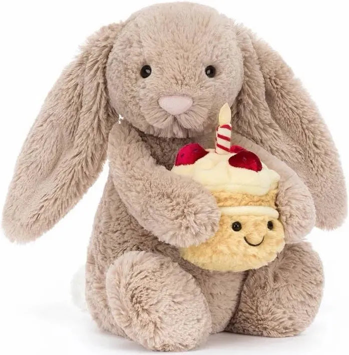 Medium Bashful Beige Birthday Bunny