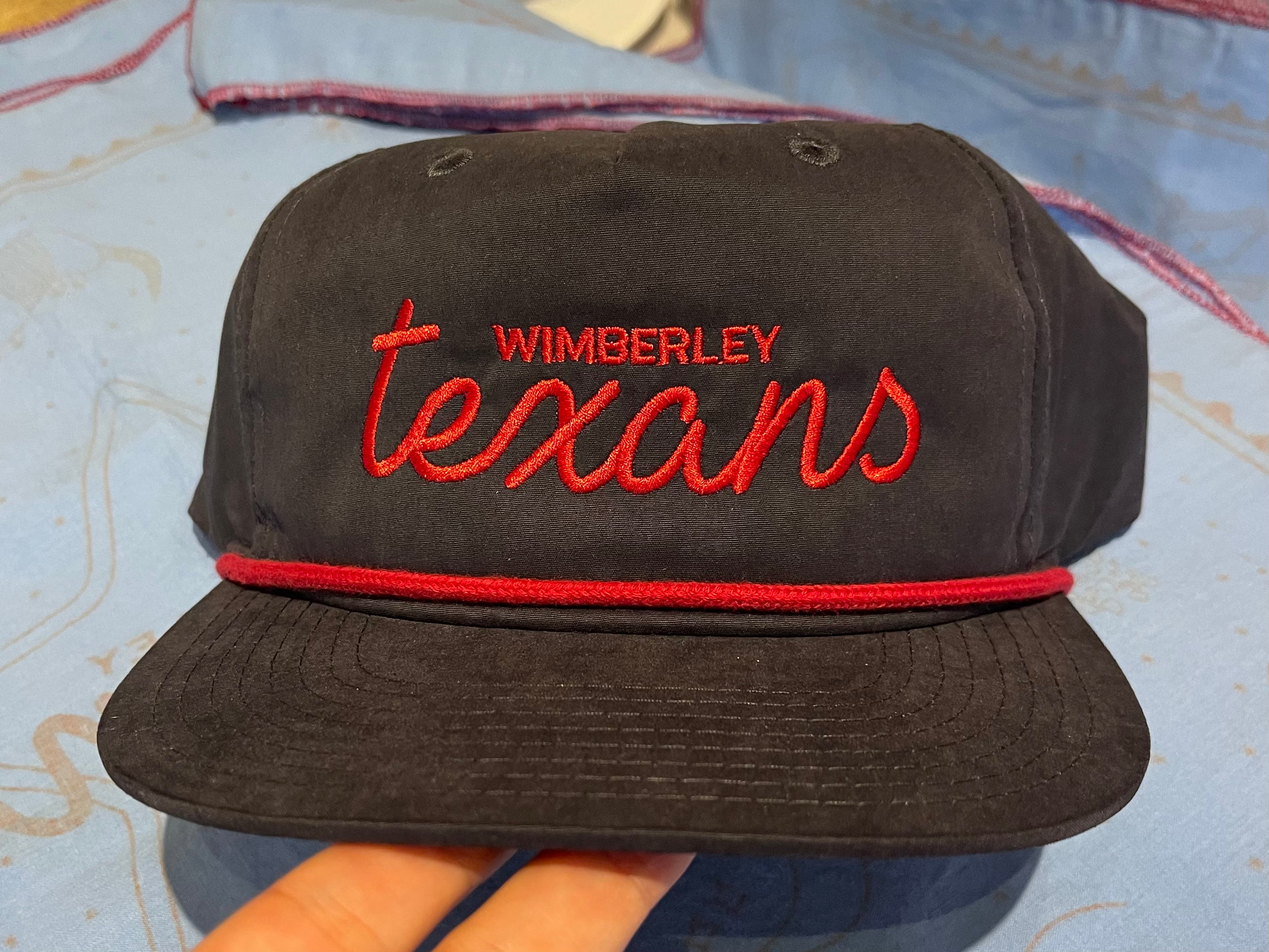 Navy Embroidered Texans Hat
