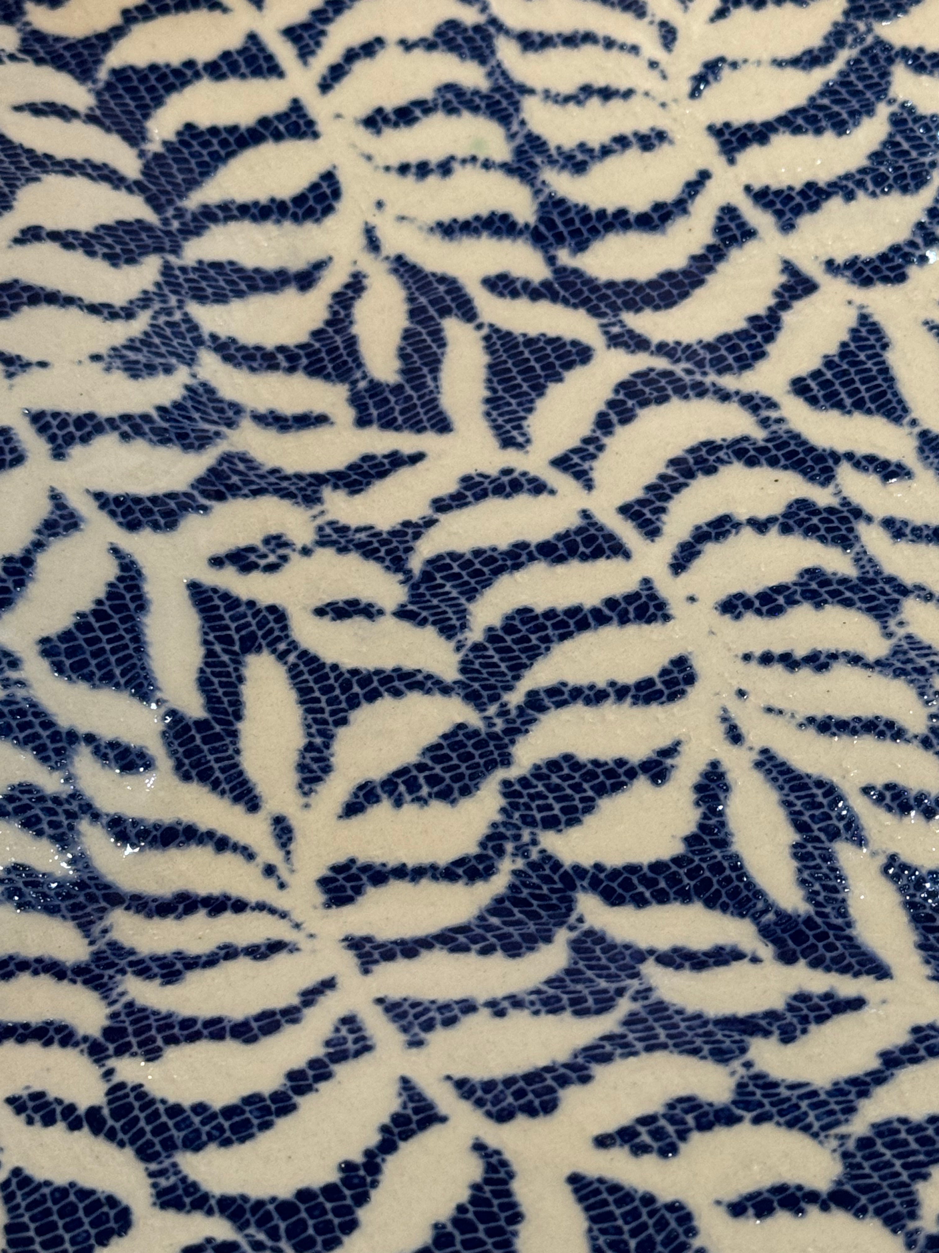 Fern Cobalt Charcuterie Tray