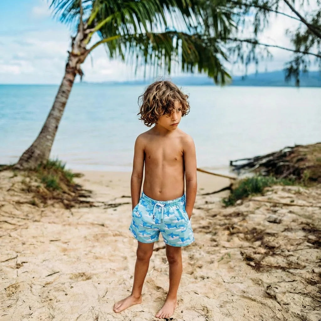 Boy's Jaws  Swim Trunks