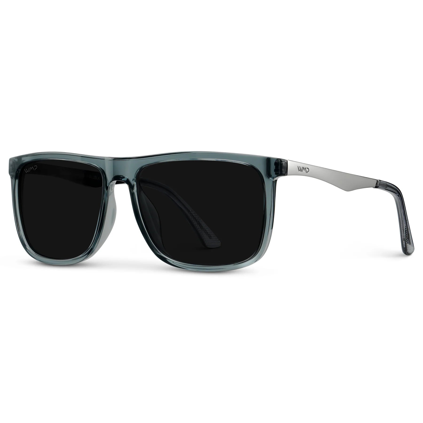 Jacob Sunglasses in Stone Blue/Triple Black