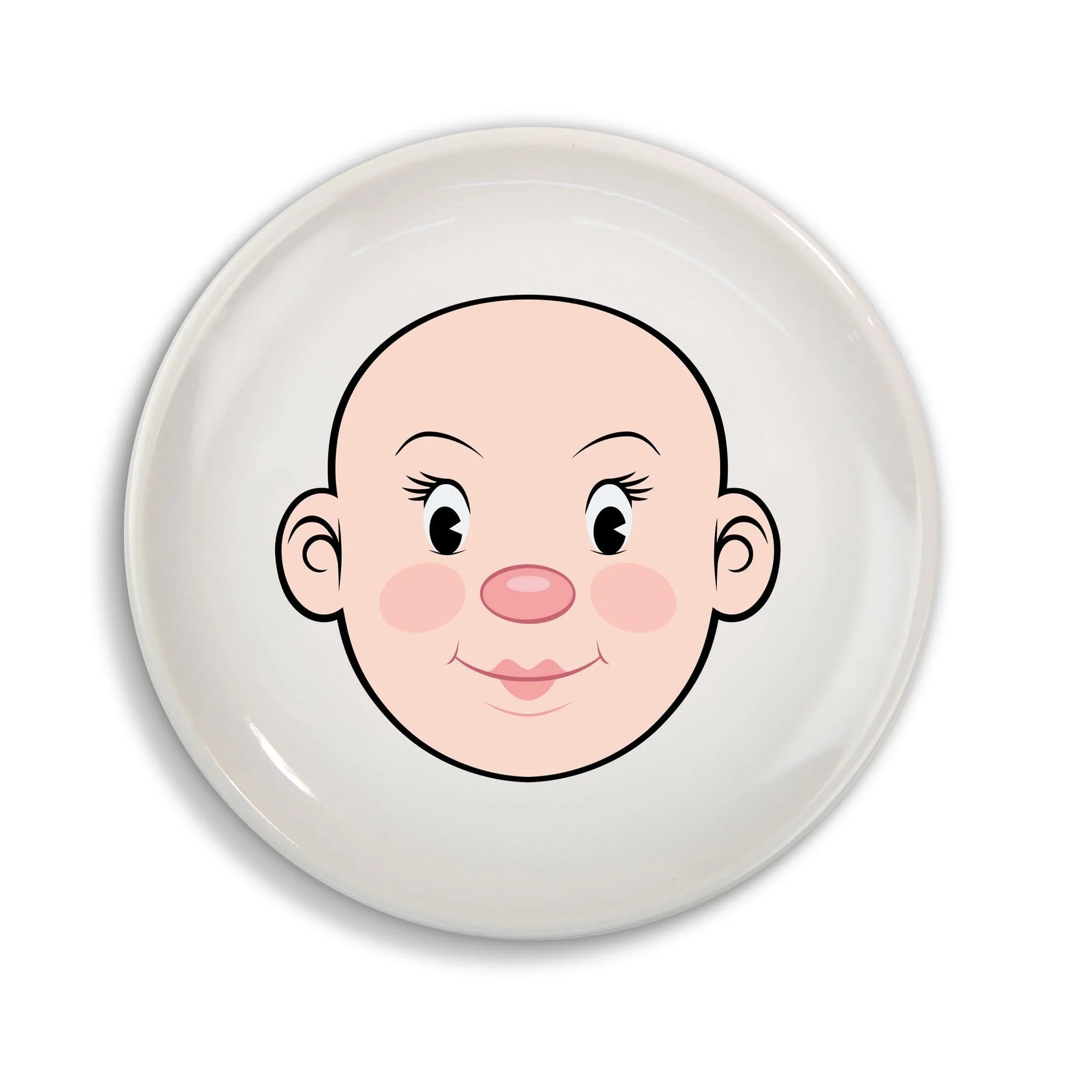Ms. Food Face Dinner Plate