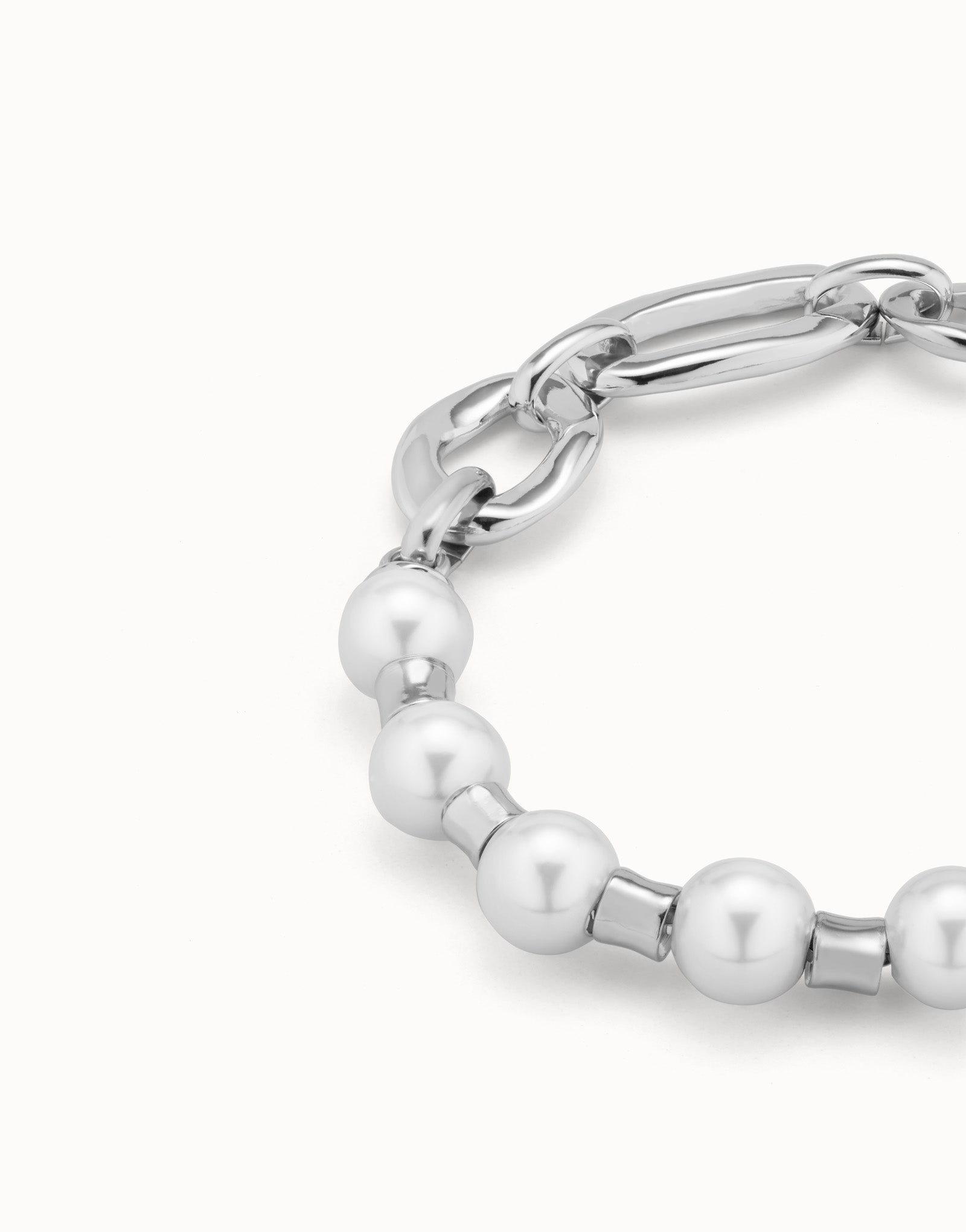 Pearl & Match Silver Bracelet