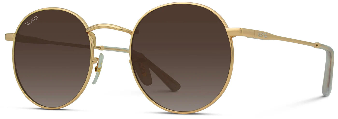 Nevada Sunglasses in Gold/Gradient Brown