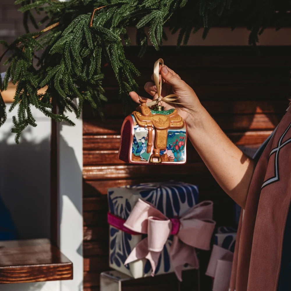 Saddle 2025 Texan Christmas Ornament