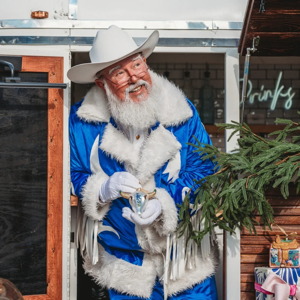 Steer Head Skull 2025 Texan Christmas Ornament