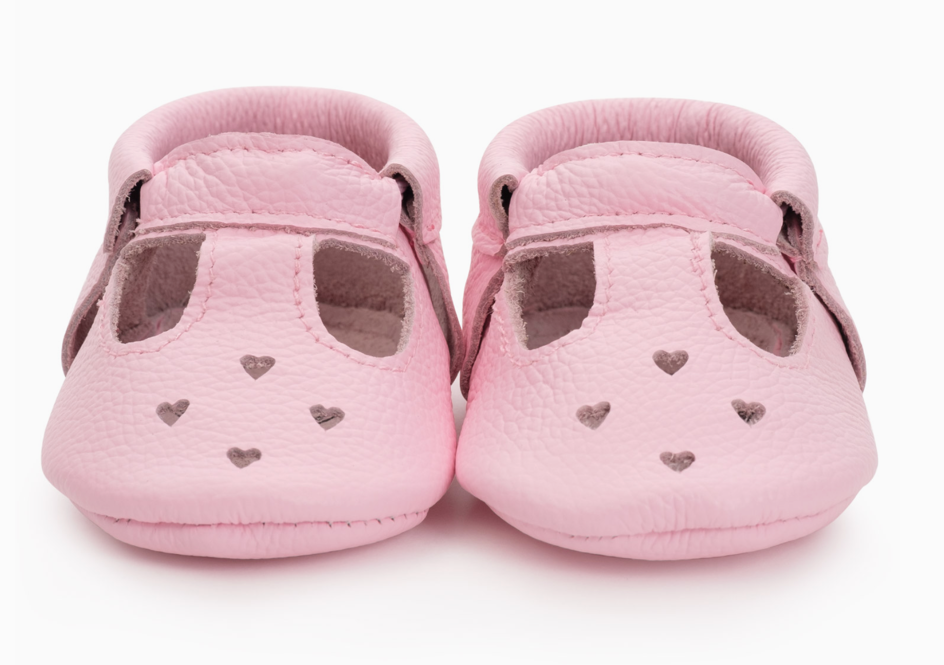 Light Pink Mary Jane Baby Moccasins