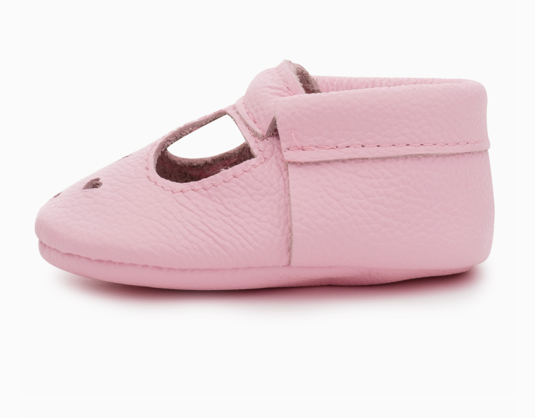 Light Pink Mary Jane Baby Moccasins