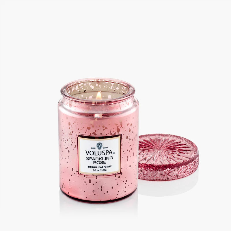 Sparkling Rose 5.5oz Small Jar Candle