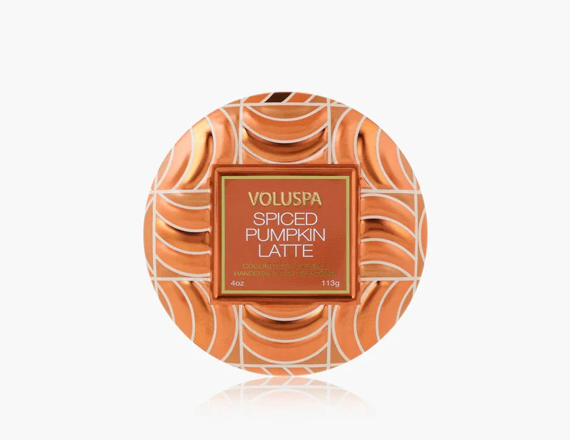 Spiced Pumpkin Latte Capsule Mini Tin Candle