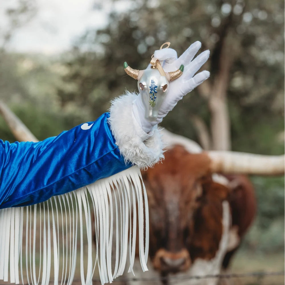 Steer Head Skull 2025 Texan Christmas Ornament