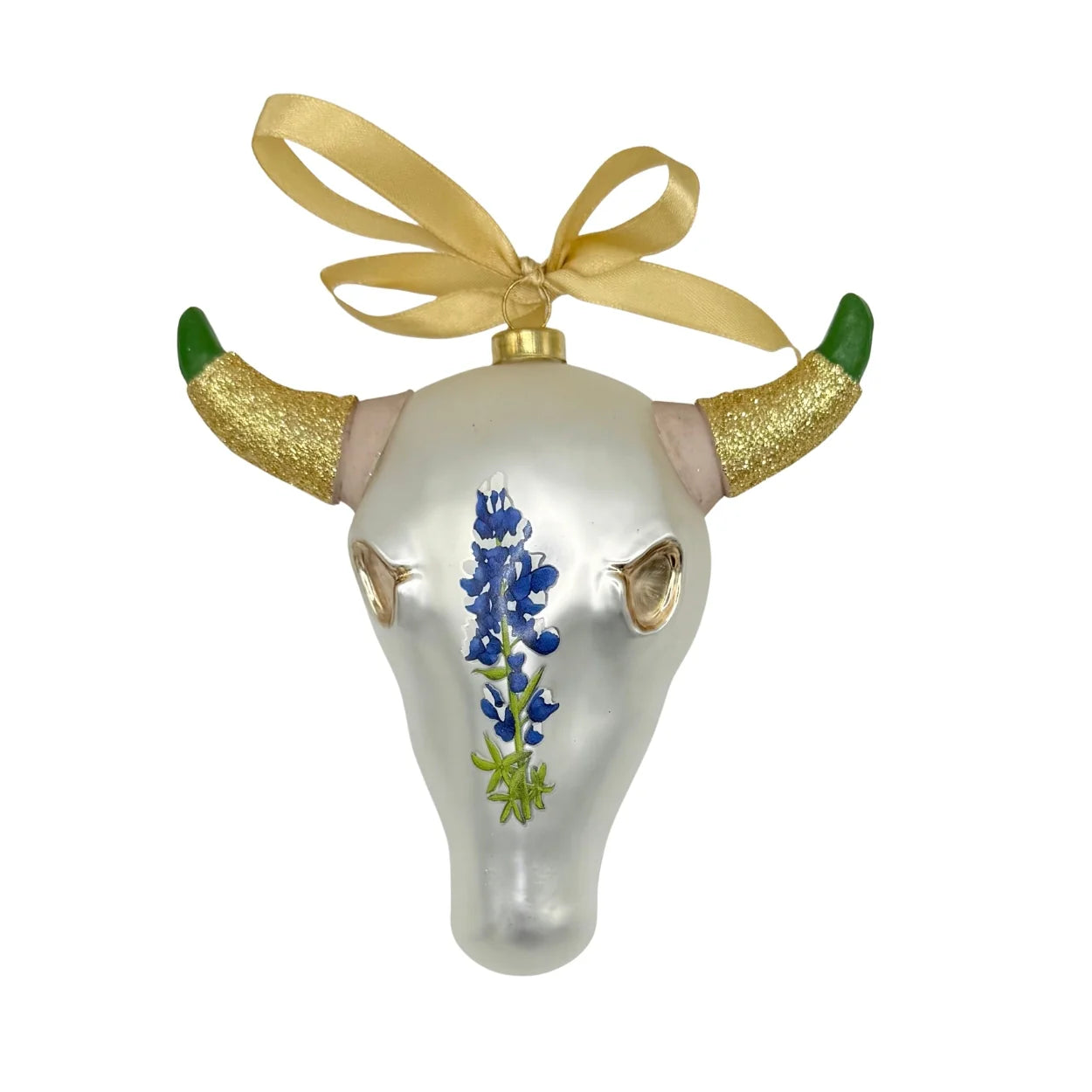 Steer Head Skull 2025 Texan Christmas Ornament