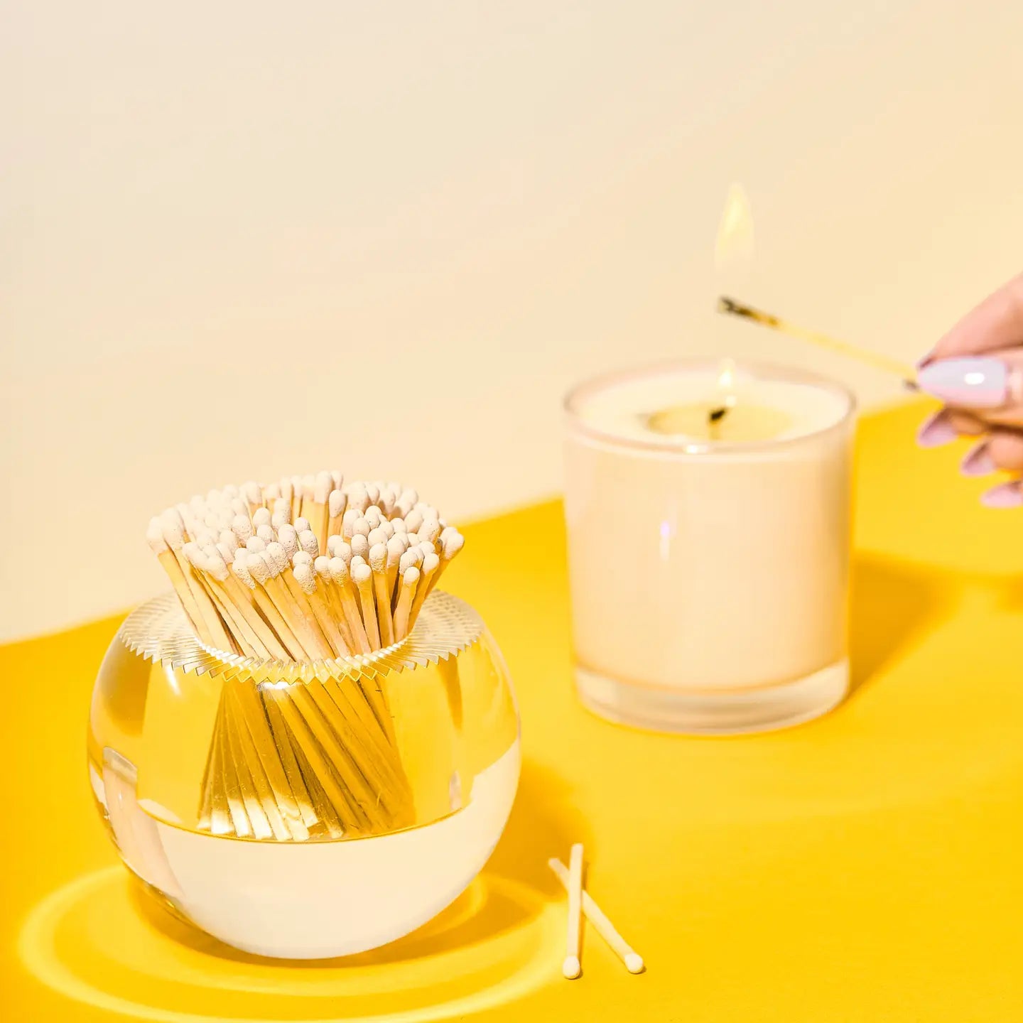 White Matches Acrylic Match Striker