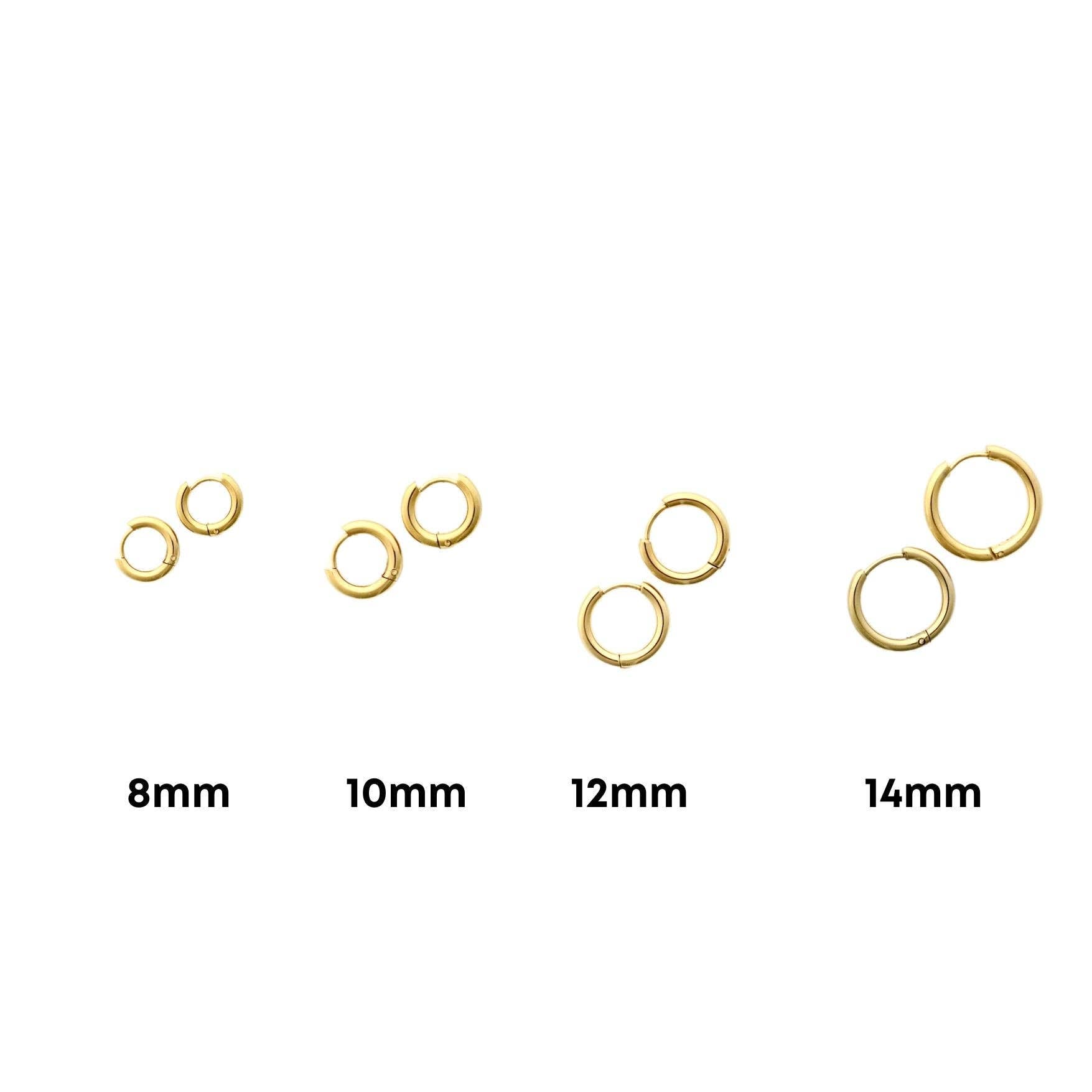 Scarlett 10mm Huggie Hoops