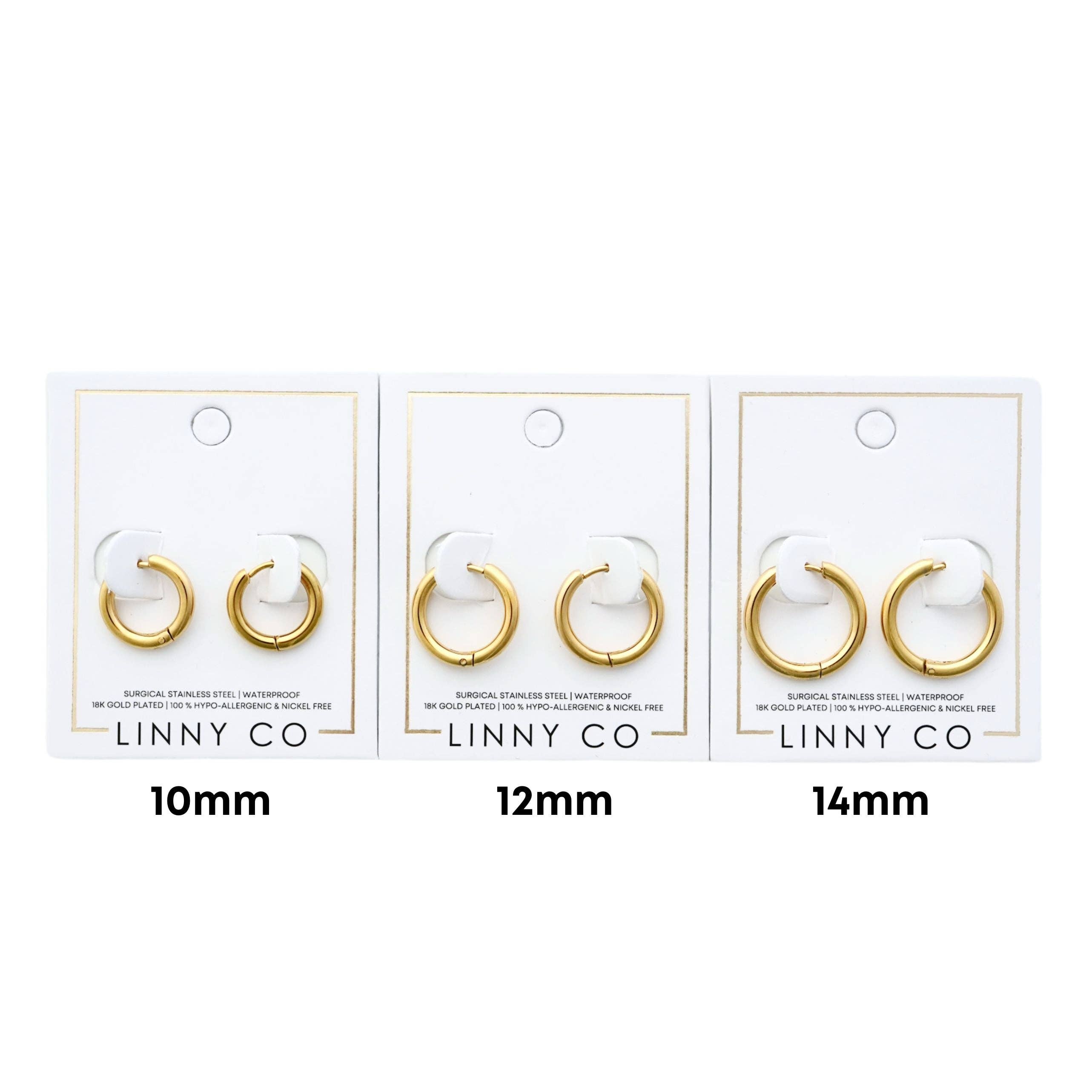 Scarlett 10mm Huggie Hoops