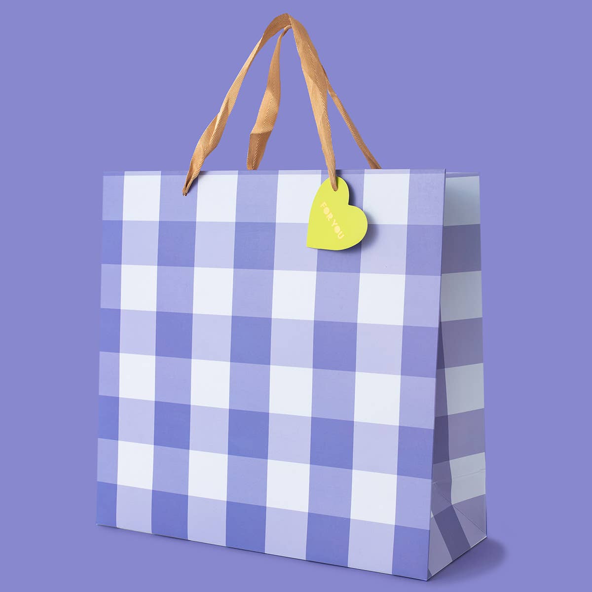 Blue Gingham Gift Bags - Small