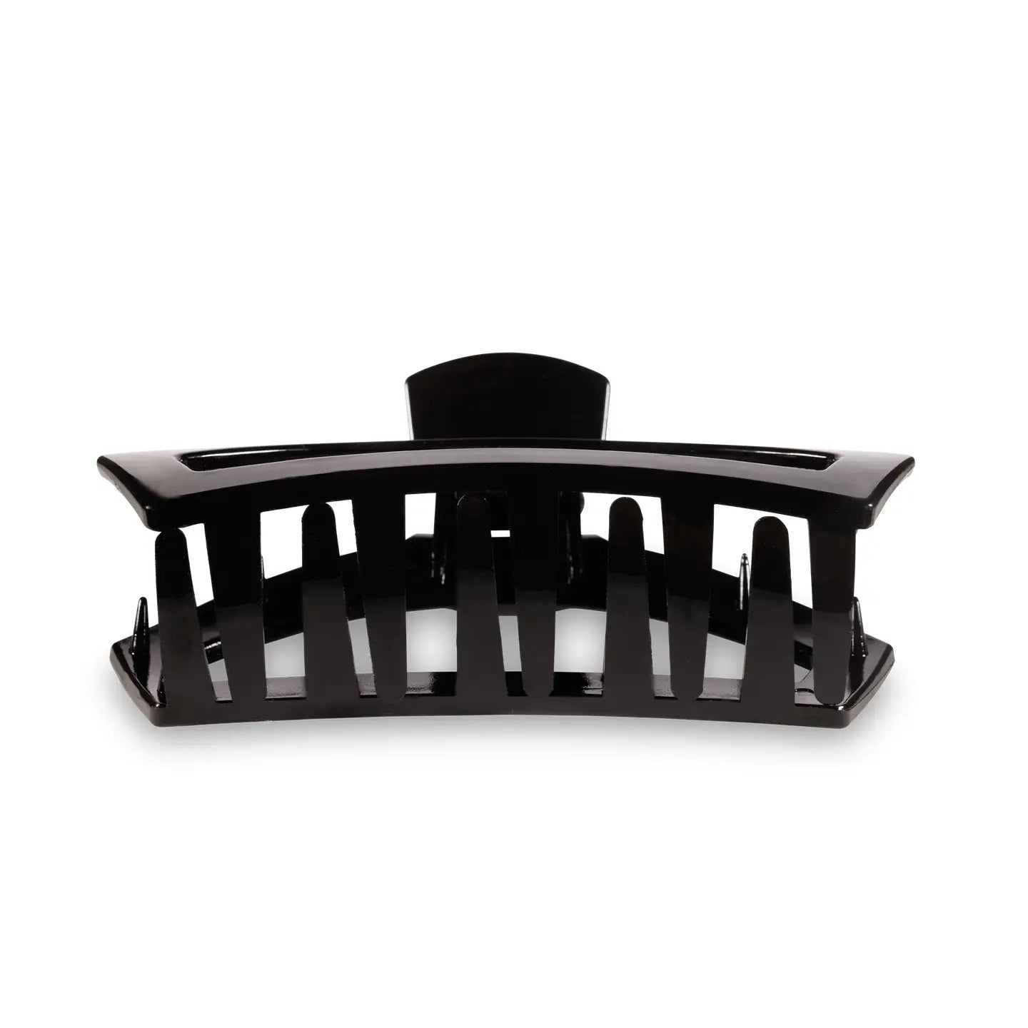 Open Jet Black Large Hair Clip