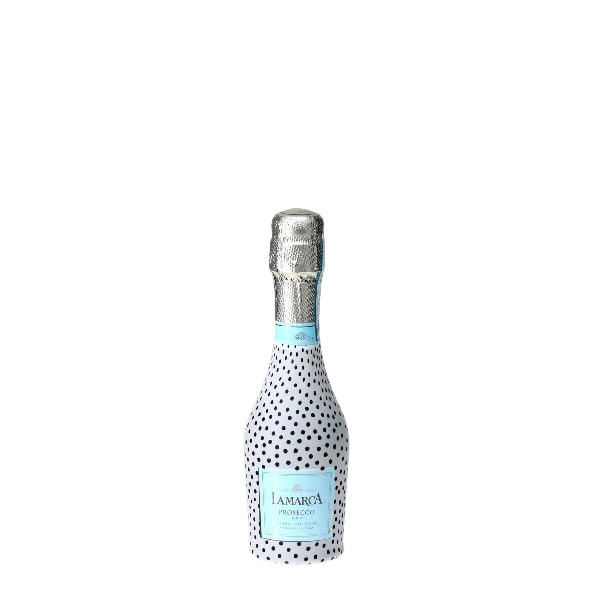 Black & White Dots Mini Prosecco Wraps (Set of 3)