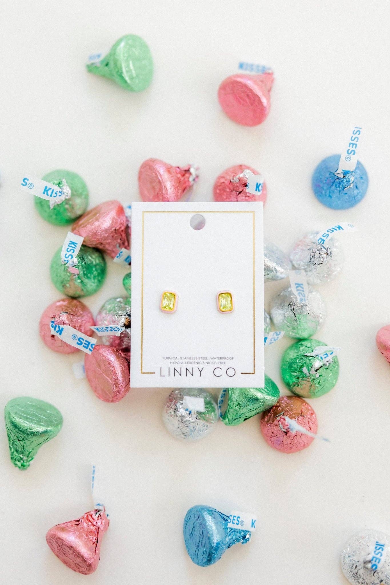 Whitney Pink Apple Screwback Stud Earrings