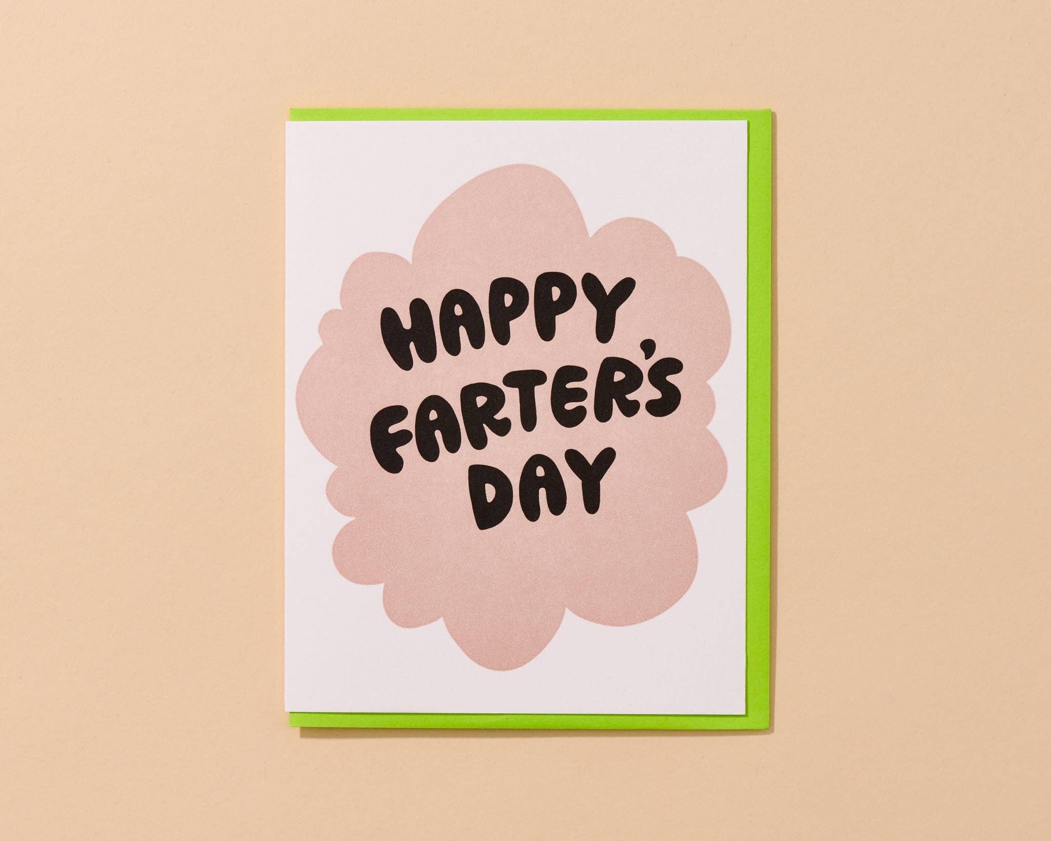 Letterpress 'Happy Farter’s Day' Card