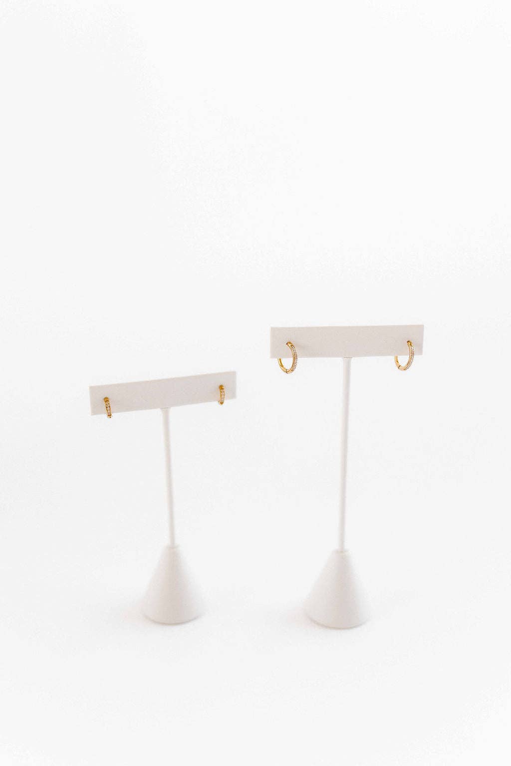 Scarlett 12mm Gold CZ Huggie Hoops