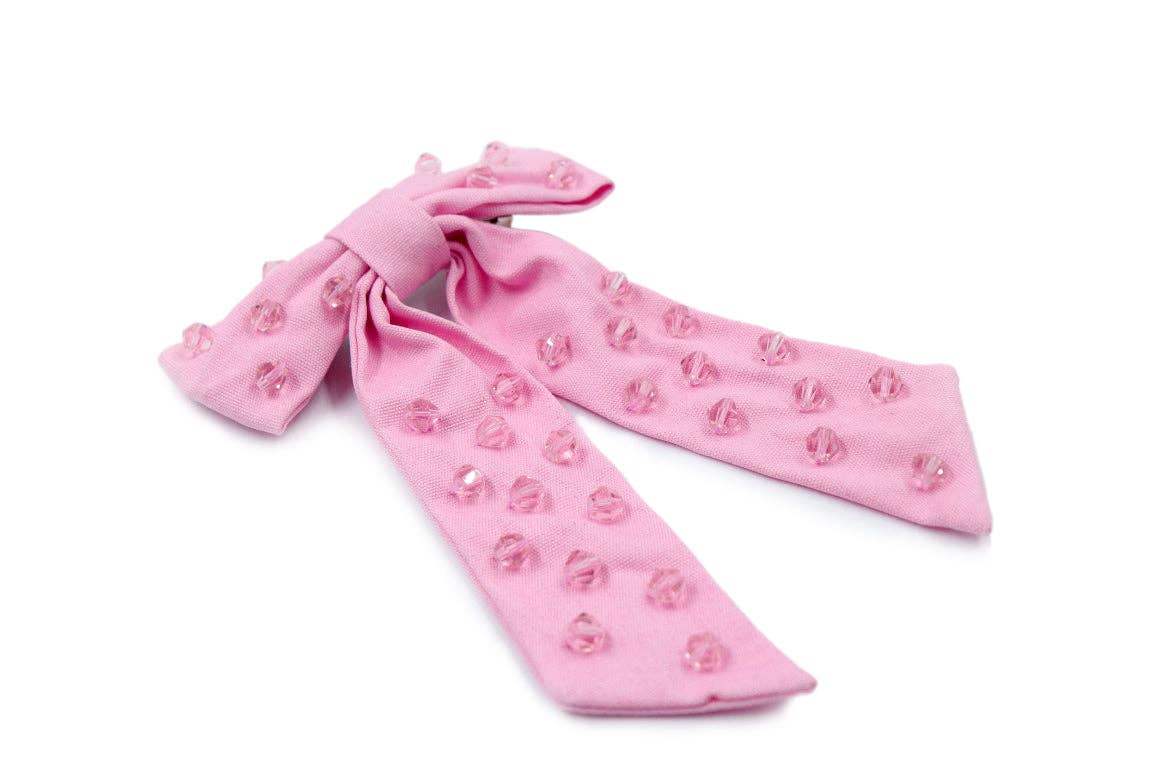  Pink Bow with Embellishments