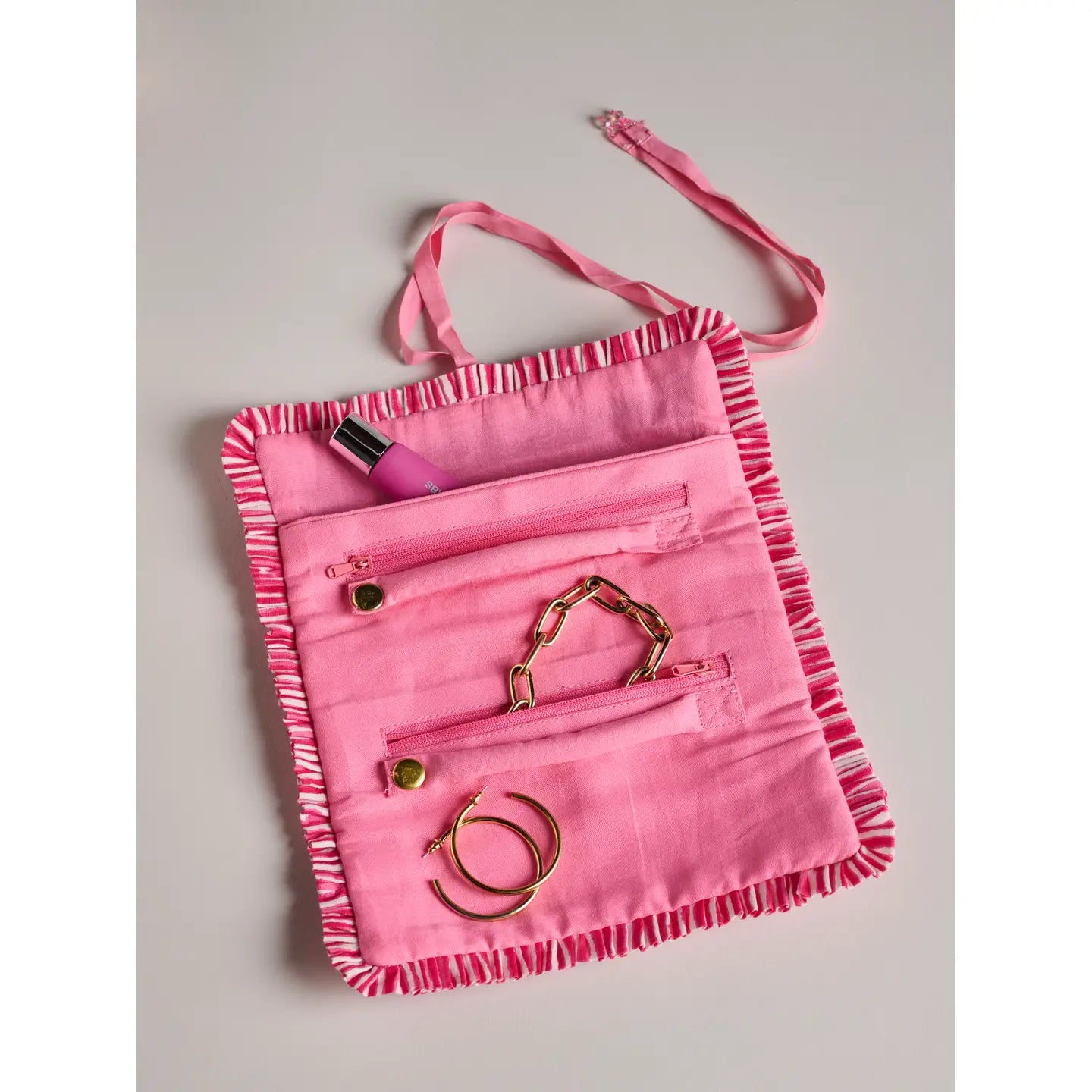 Elle Velvet Jewelry Roll