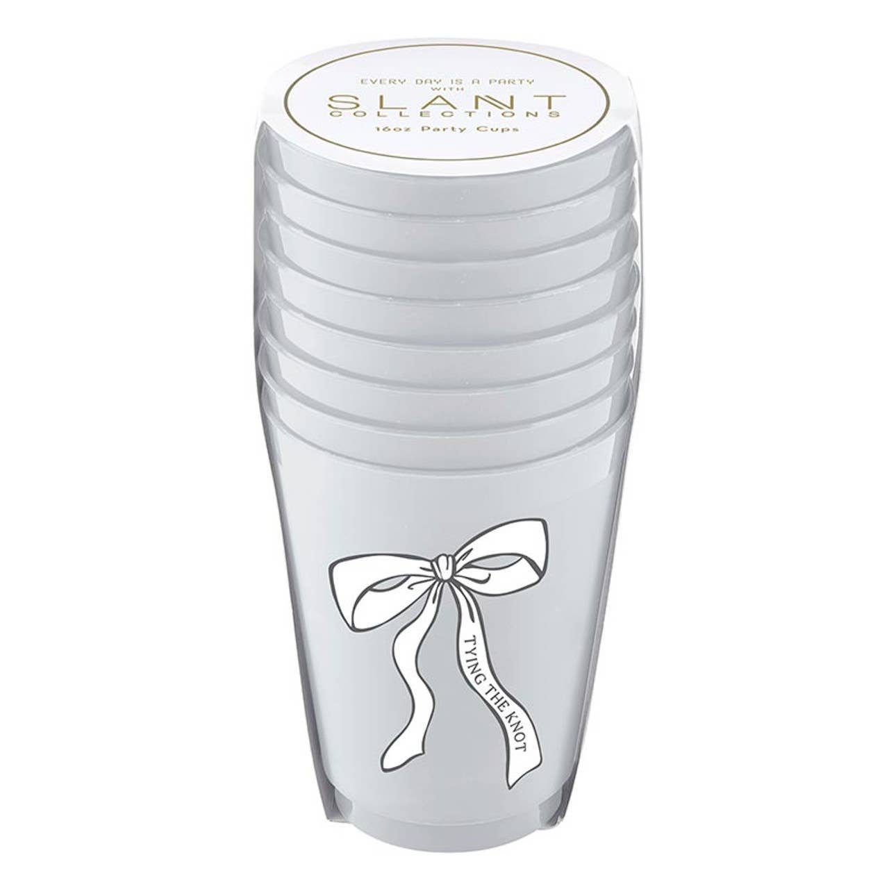 Tying the Knot Frosted Cups