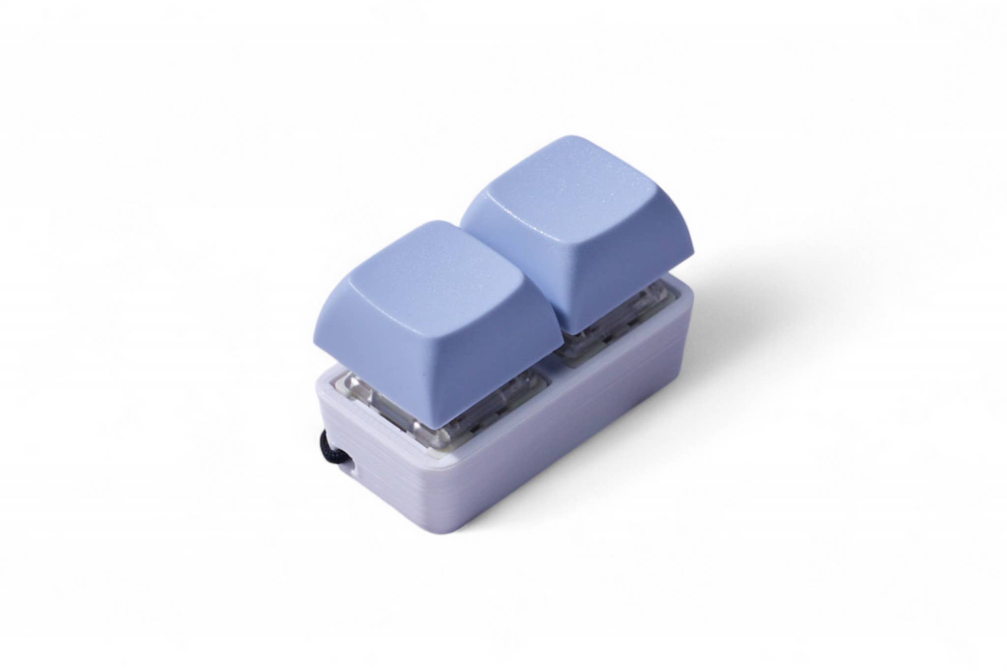2-Key Clicky Keyboard Fidget Keychain
