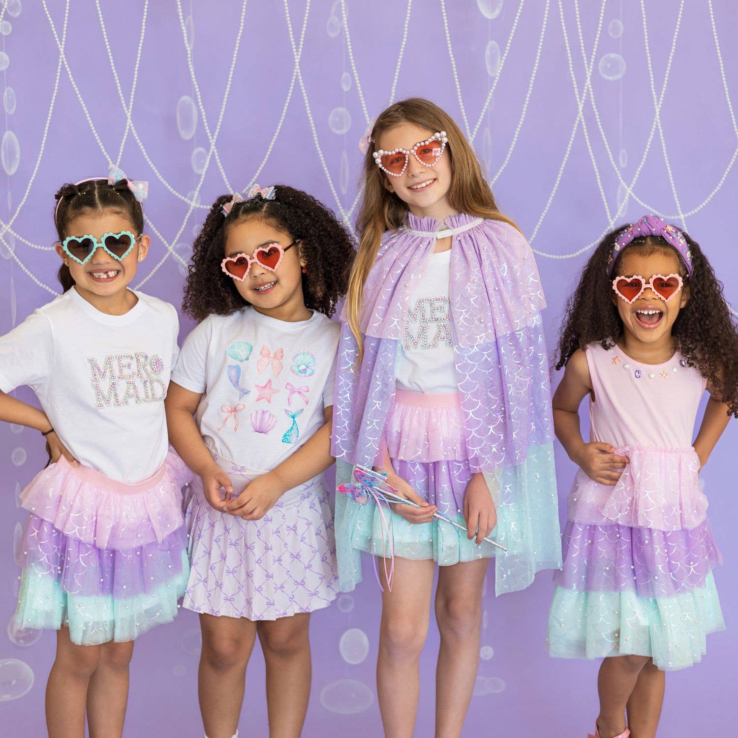 Mermaid Pearl Tank Tutu Dress